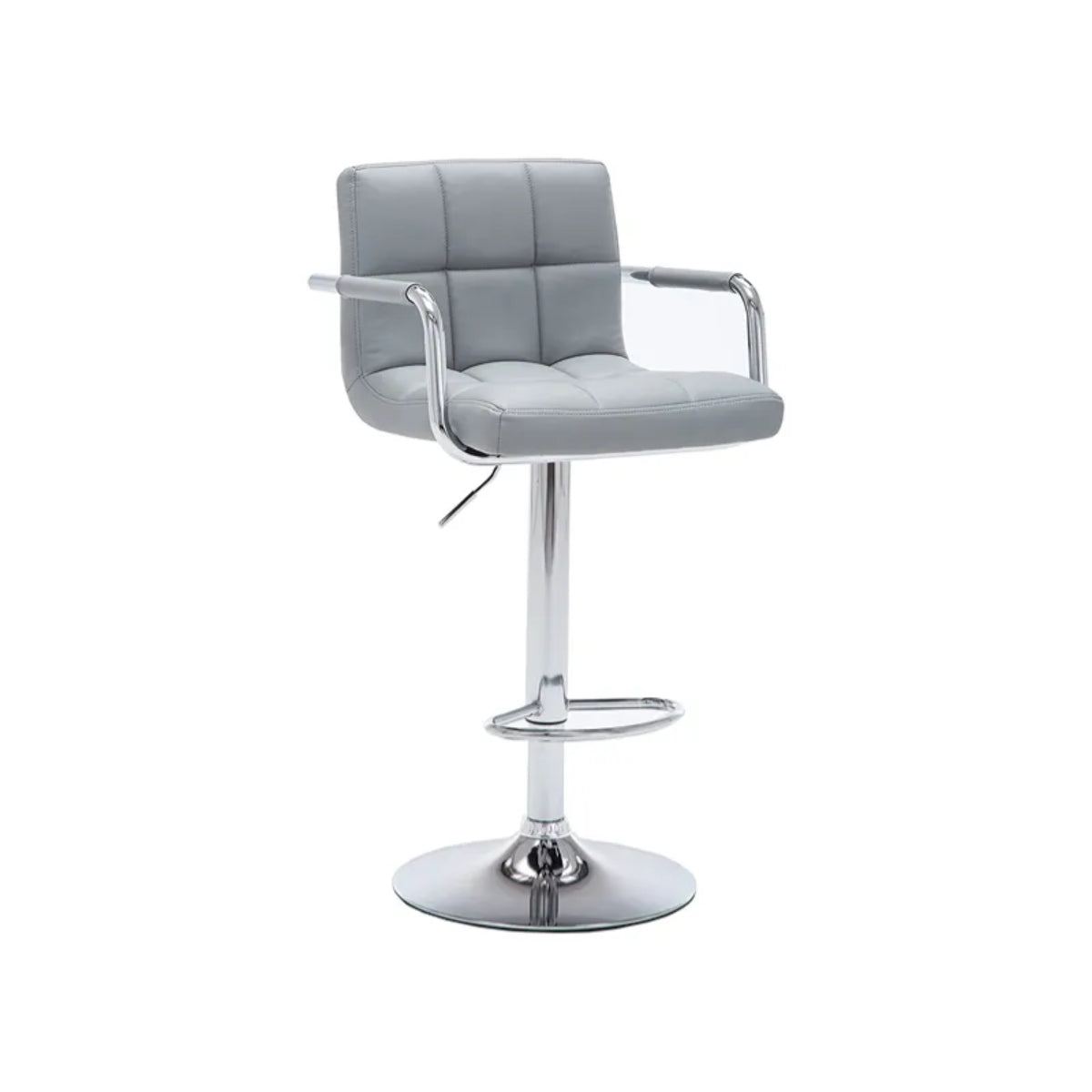 Leo - Hydraulic Bar Chair - 2 Pcs - Faux Leather