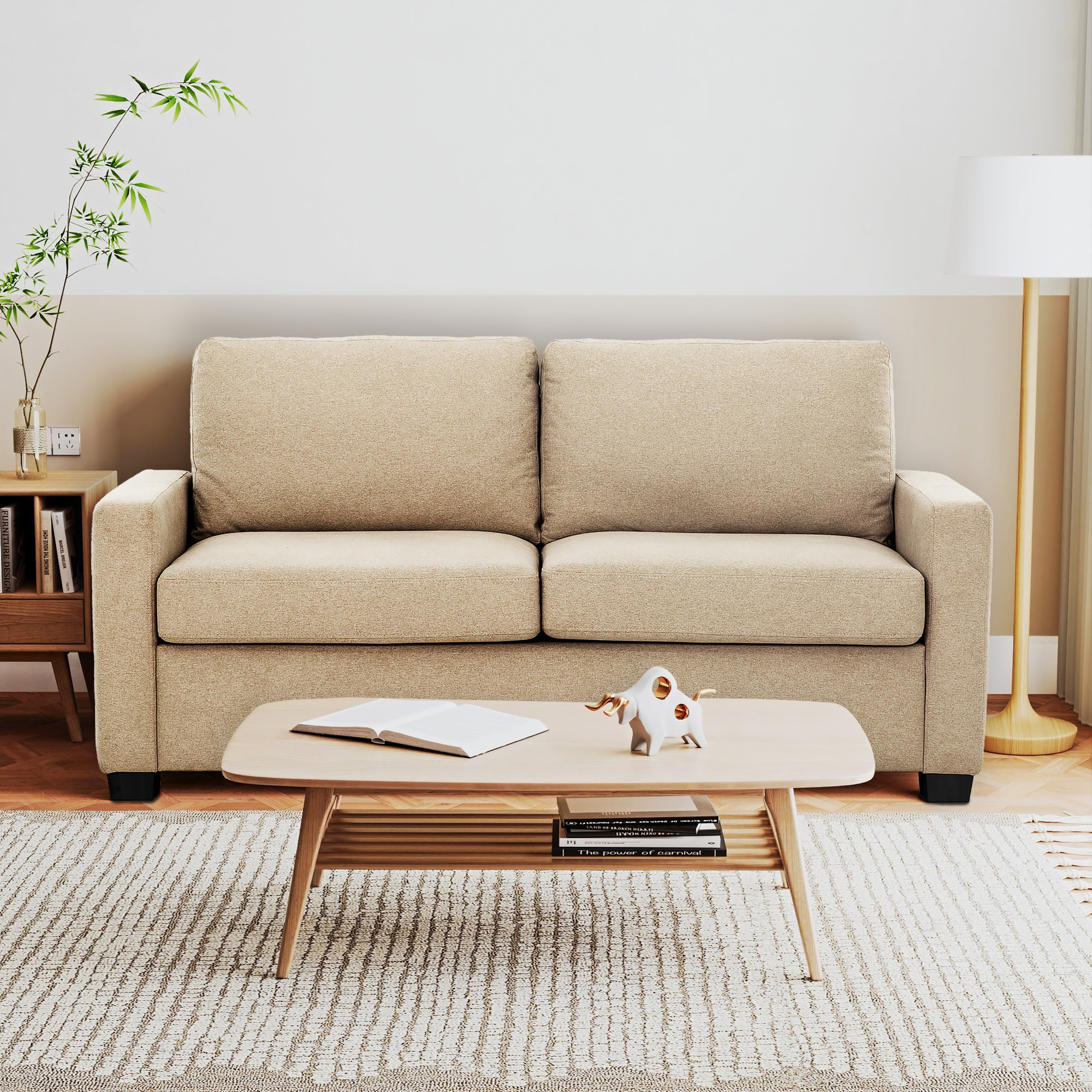 Beatrix - Sofa Lit - Tissu Beige