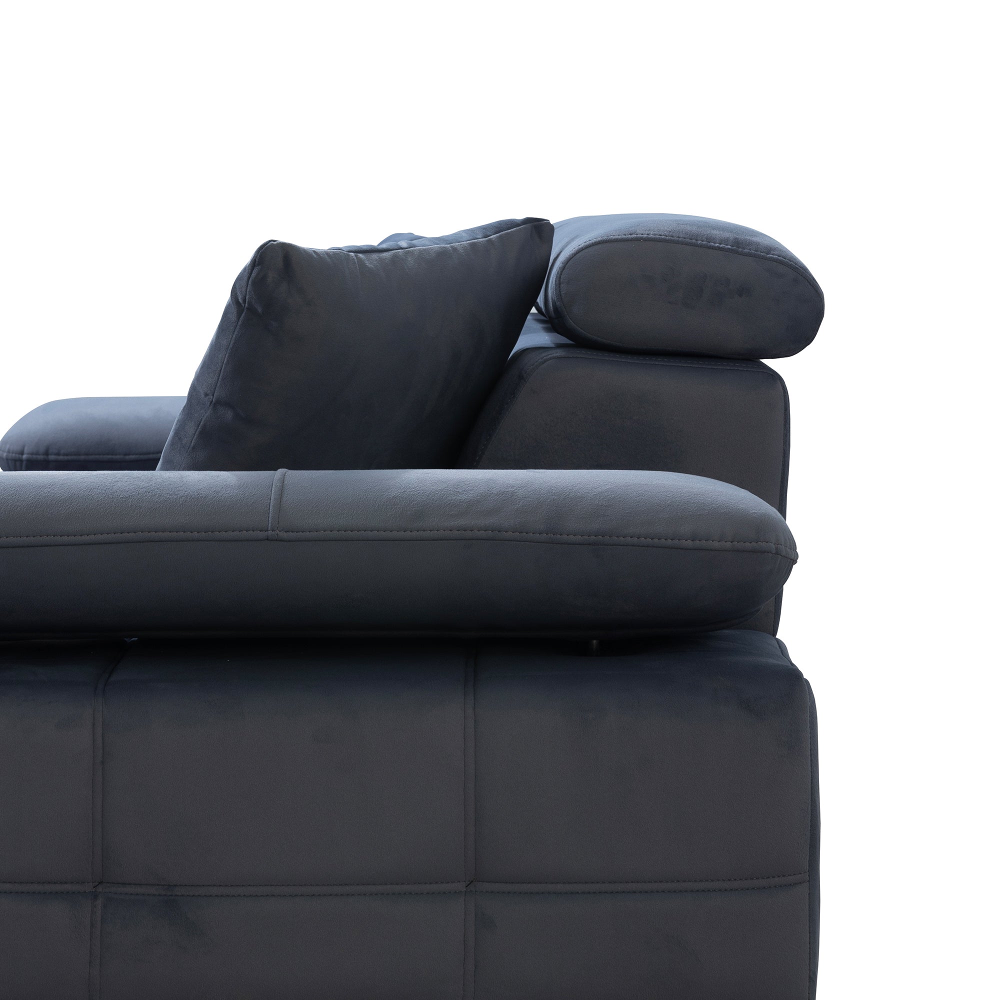 Luna - Loveseat - Anthracite Fabric