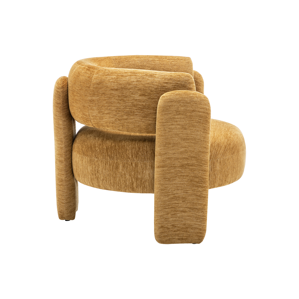 Parker - Chaise d'appoint - Tissu Or - vue 3