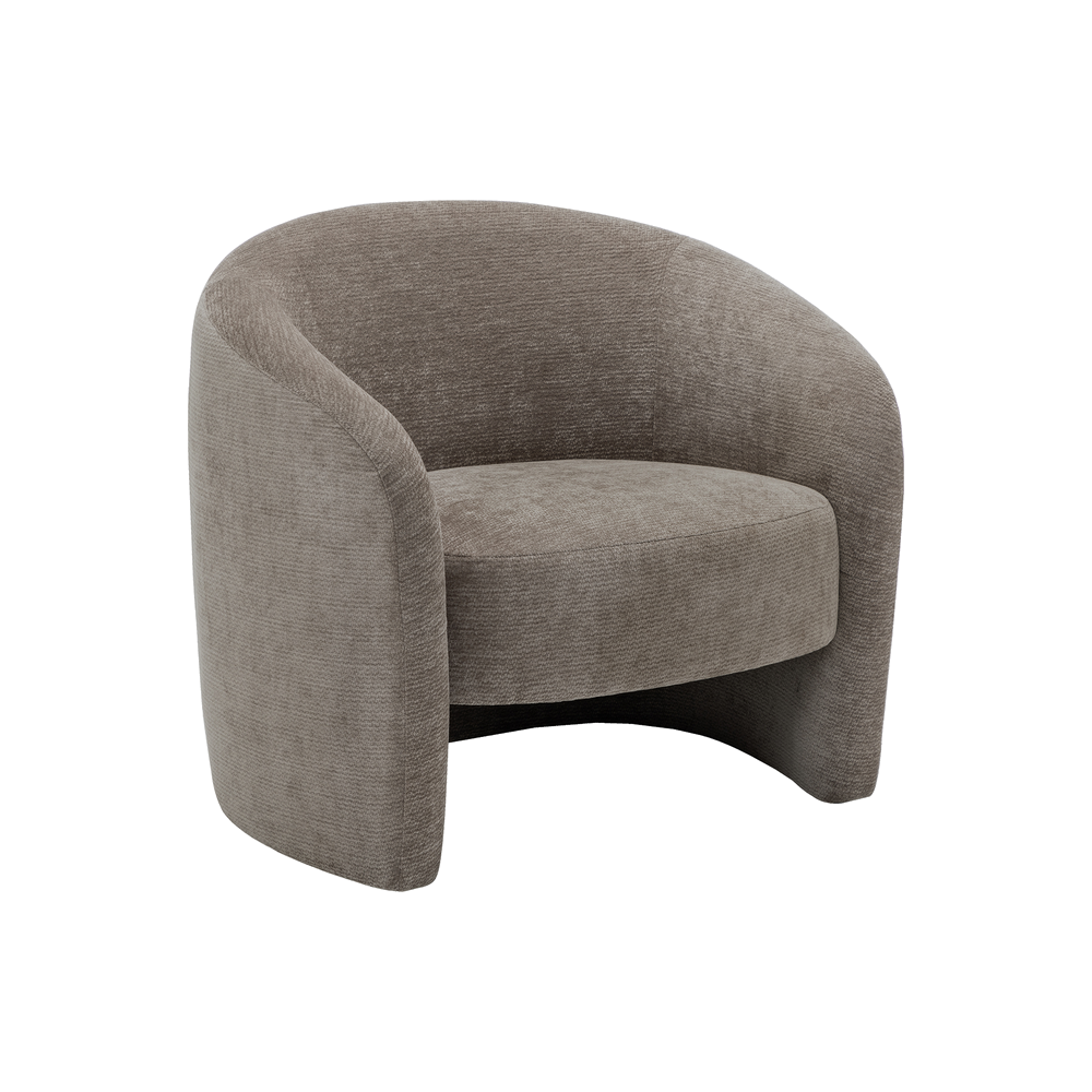 Riley - Chaise d'appoint - Tissu Brun pâle