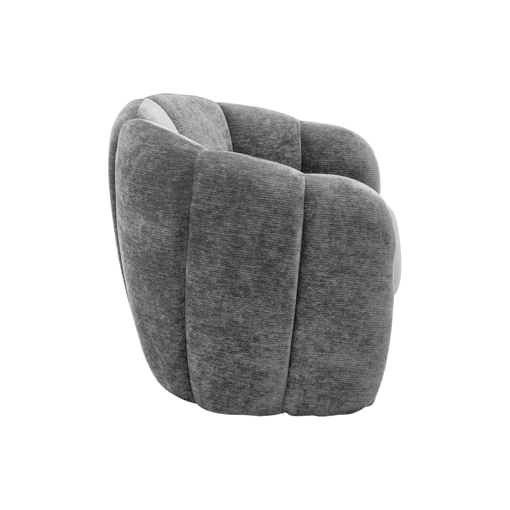 Avery - Chaise d'appoint - Tissu Gris foncé - vue 4