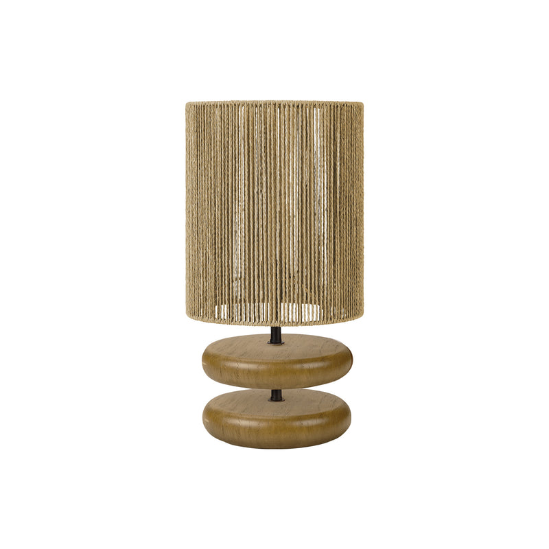 Lampe de Table - 19"H / Résine brun pâle / Beige - produit sur fond blanc
