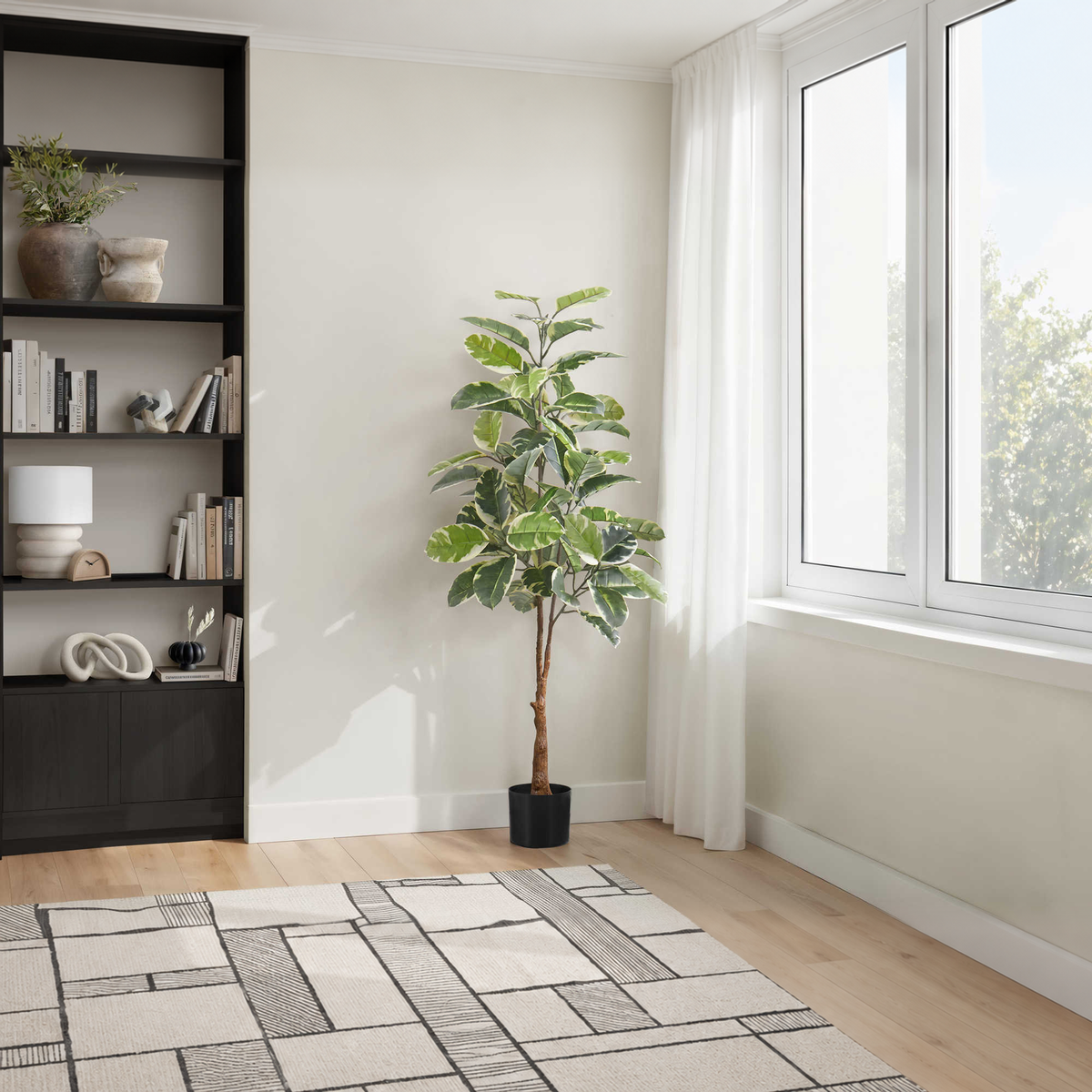 Artificial Plant - 52"H / Caoutchouc Interior Pot 5"