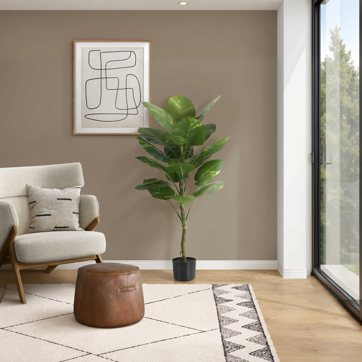 Artificial Plant - 54"H/Dieffenbachia Interior/6" Pot