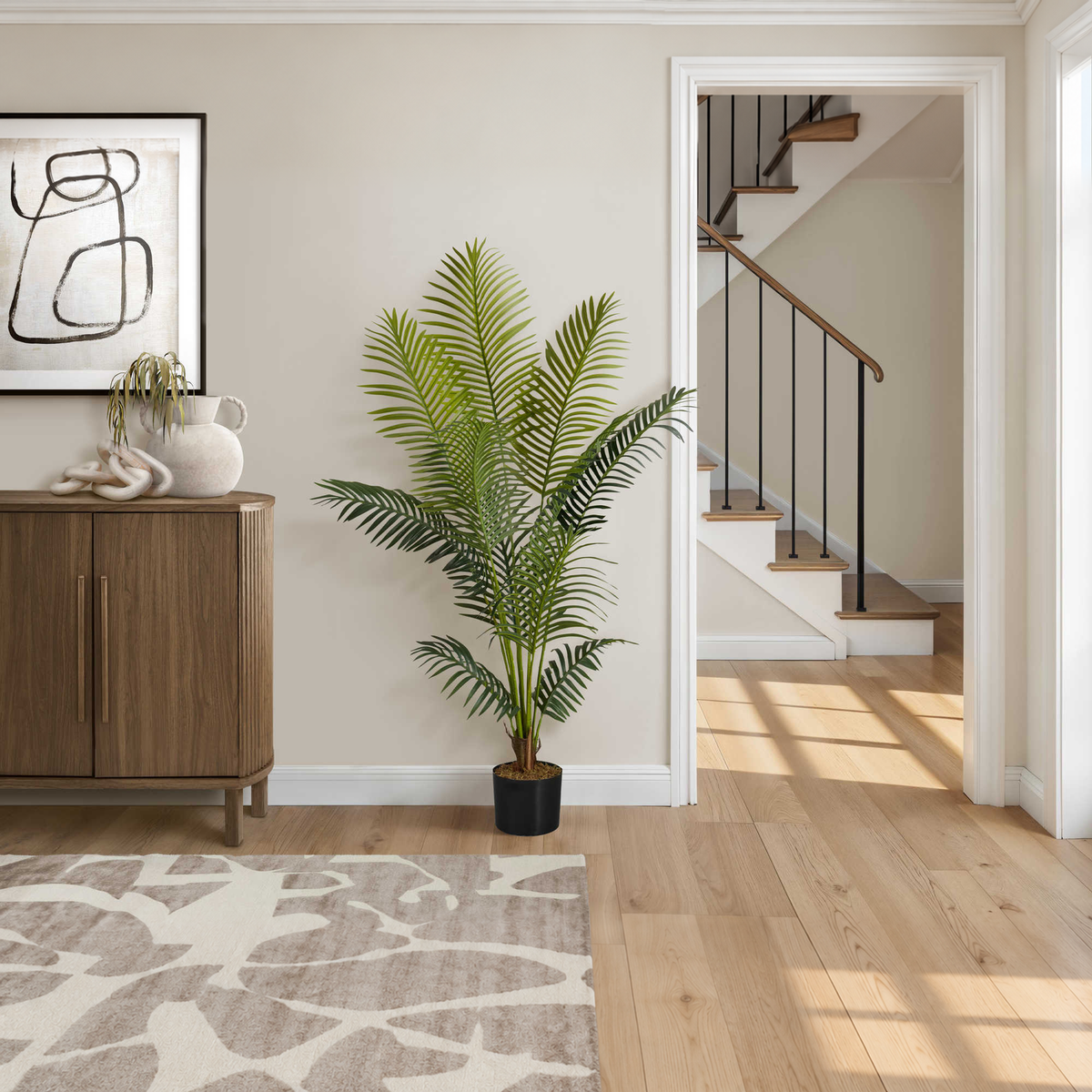 Artificial Plant - 57"H / Indoor Palm Tree 5" Pot