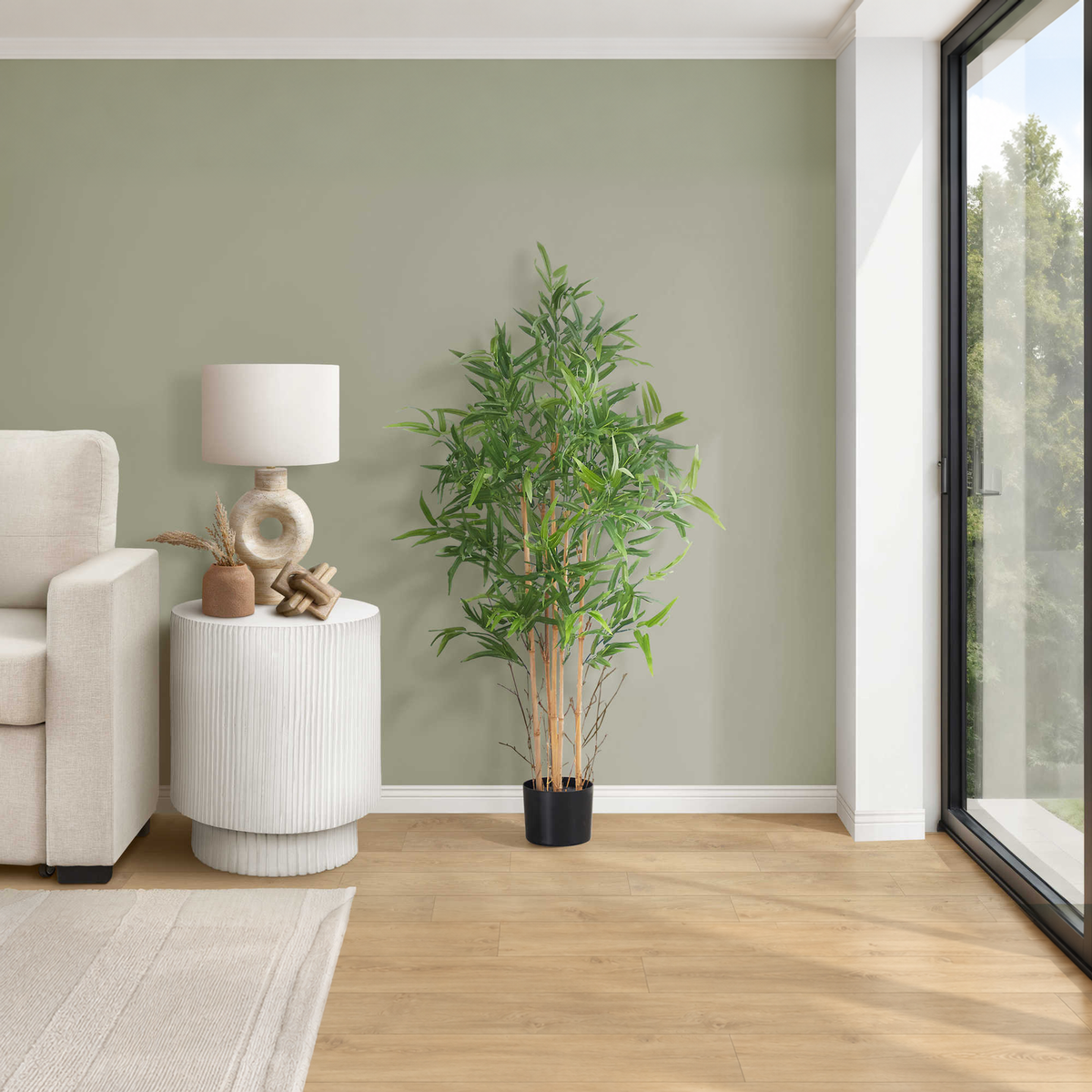 Artificial Plant - 50"H / Bamboo Indoor Pot 5"