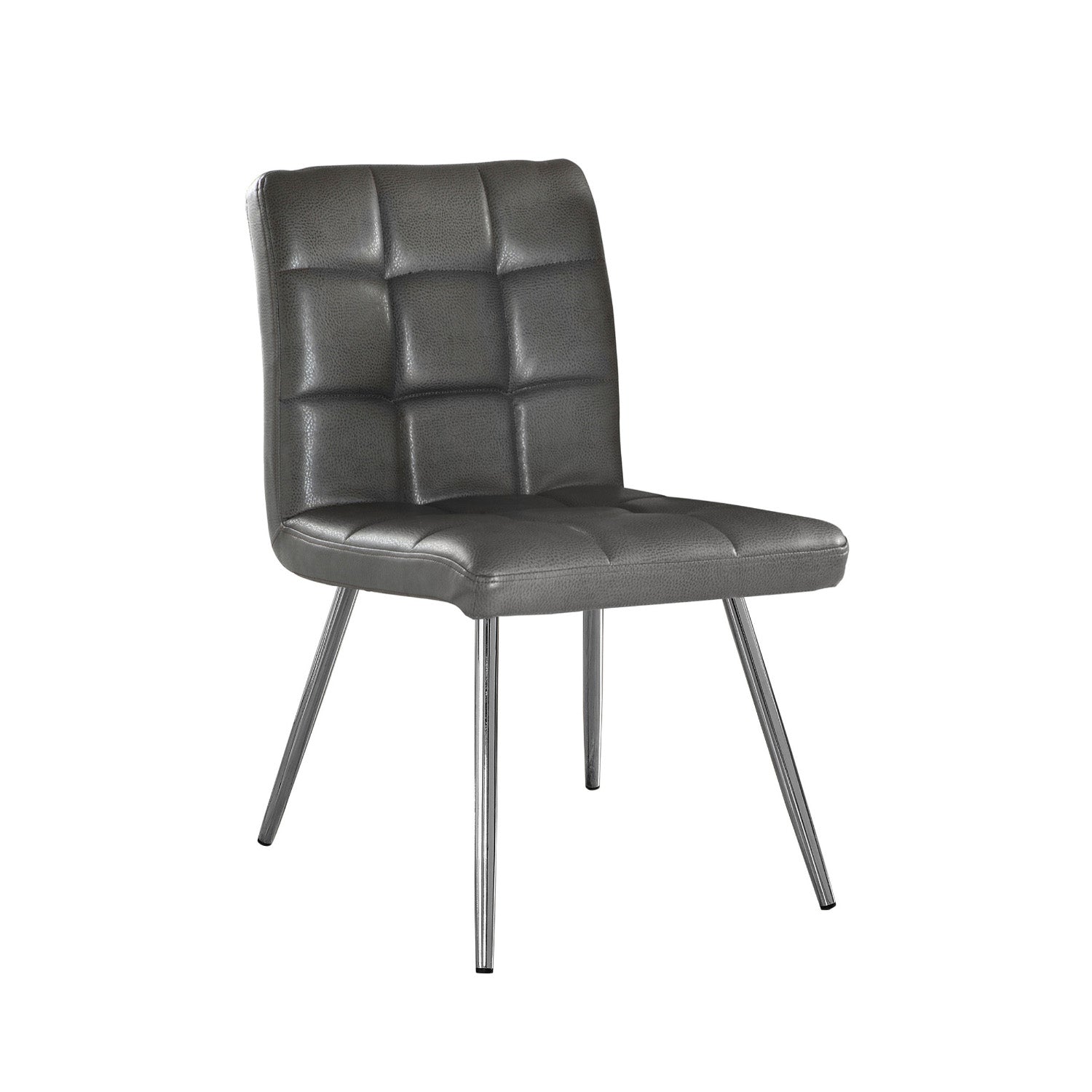 Rhea - Dining Chair - Grey PU Leather
