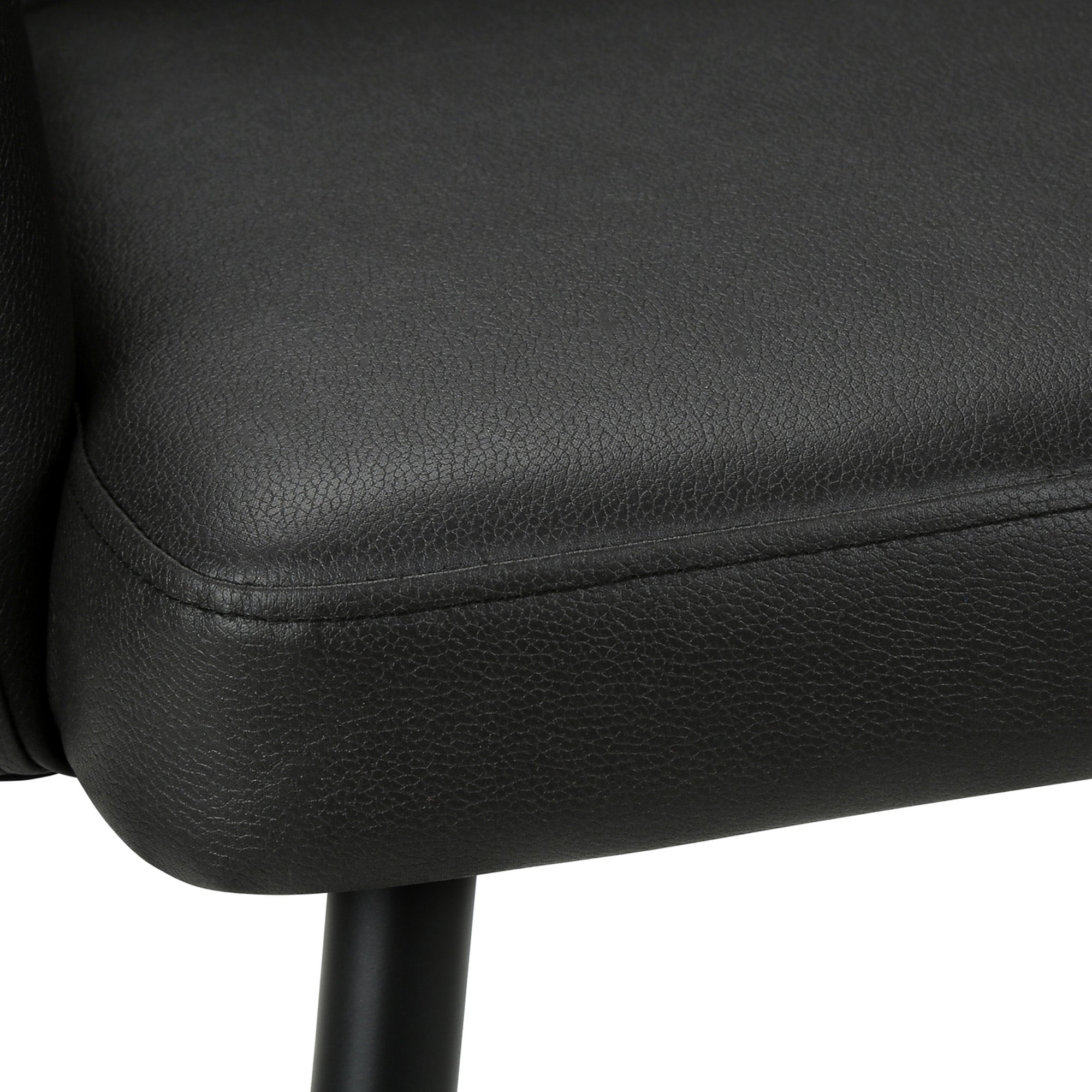 Lassy - Dining Chair - Black PU Leather