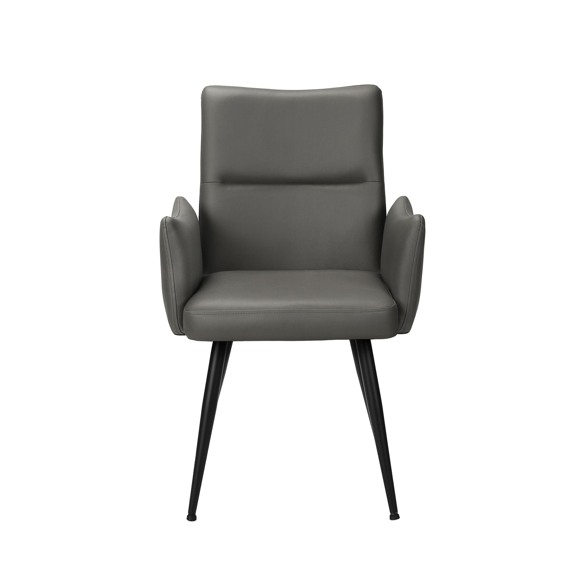 Lassy - Dining Chair - Grey PU Leather