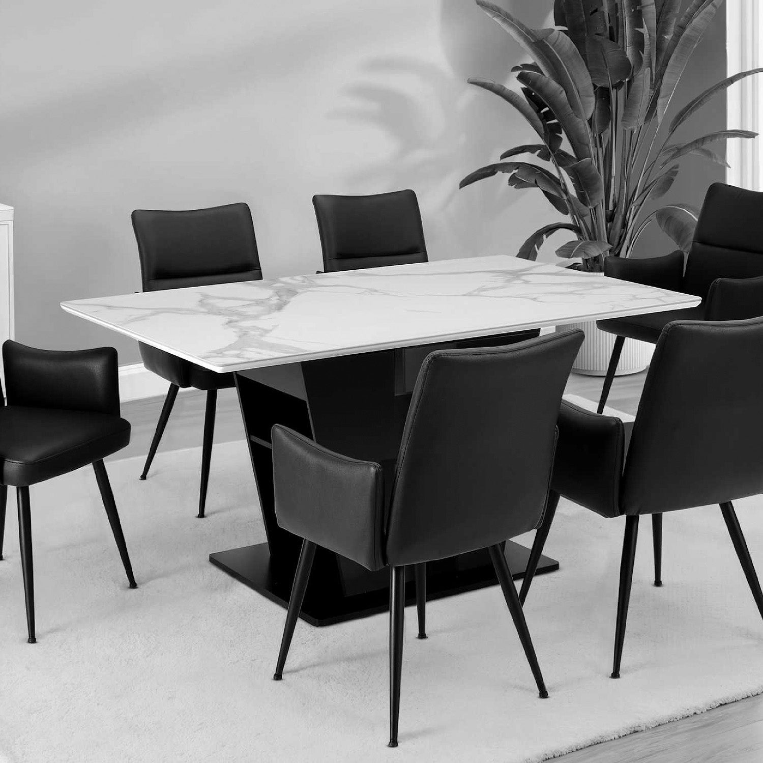 Kyro - Table à Manger - Pierre Fritté Blanc