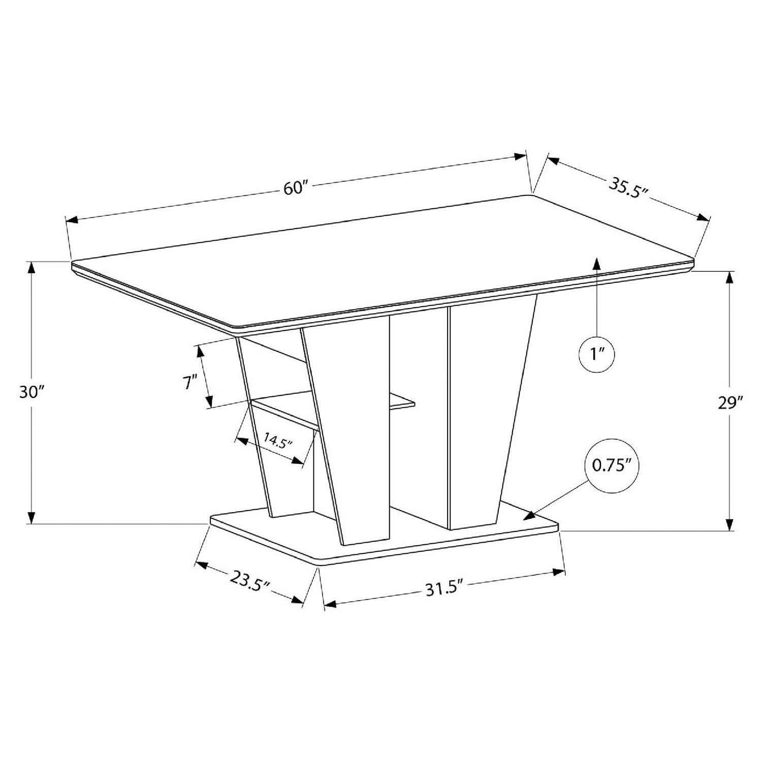 Kyro - Table à Manger - Pierre Fritté Blanc