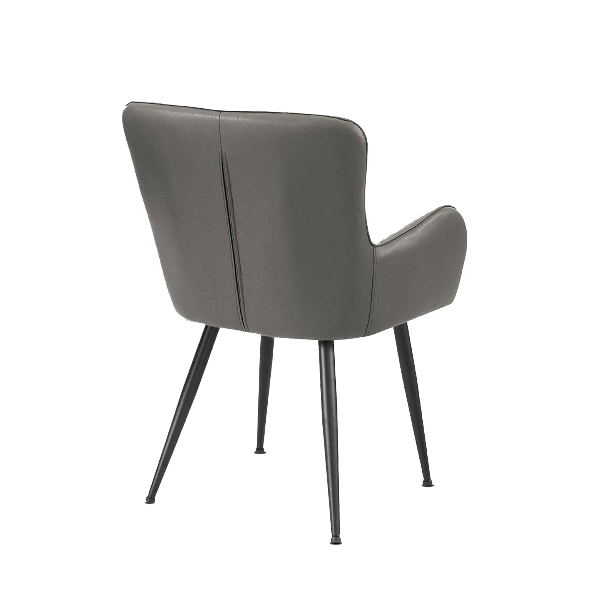 Iso - Chaise de Salle à Manger - Simili-Cuir Gris