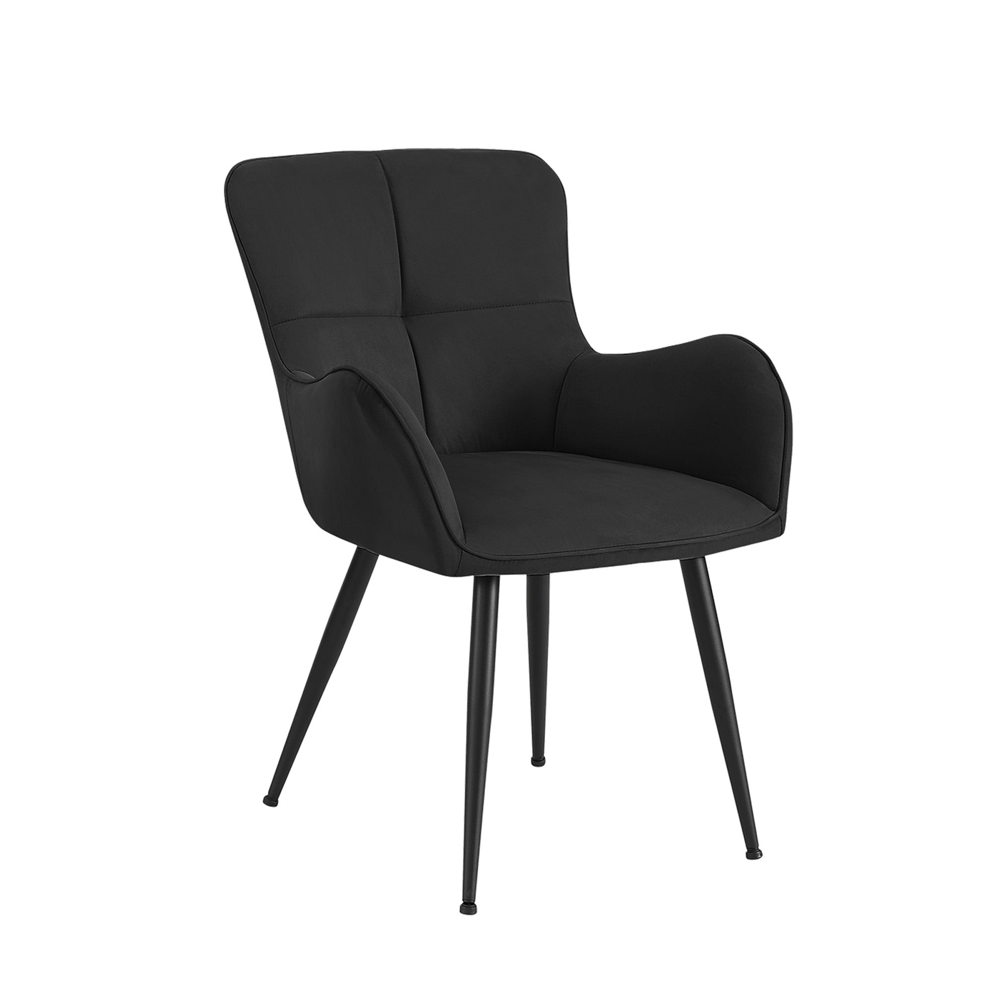 Iso - Chaise de Salle à Manger - Suède Noir