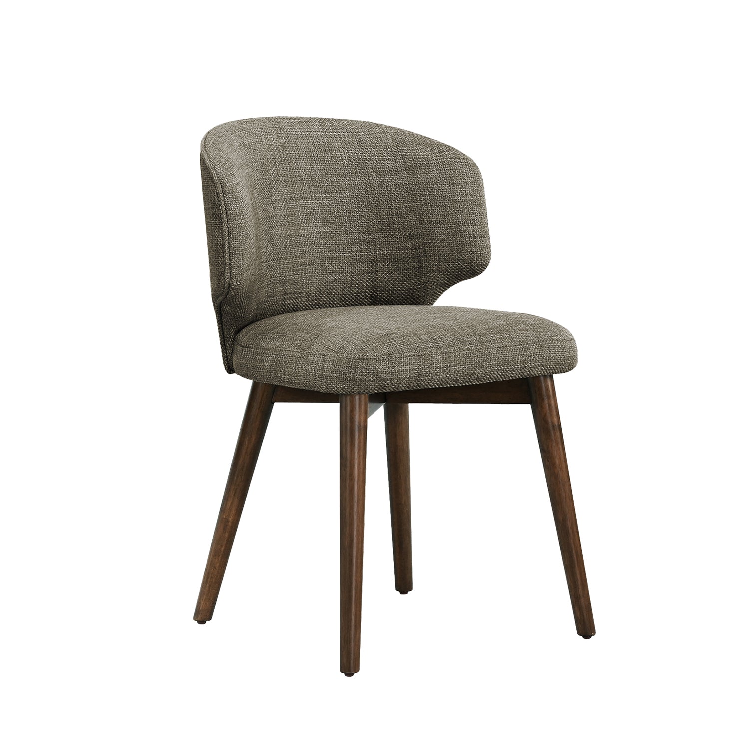 Alvano - Chaise de Salle à Manger - Noyer et Brun