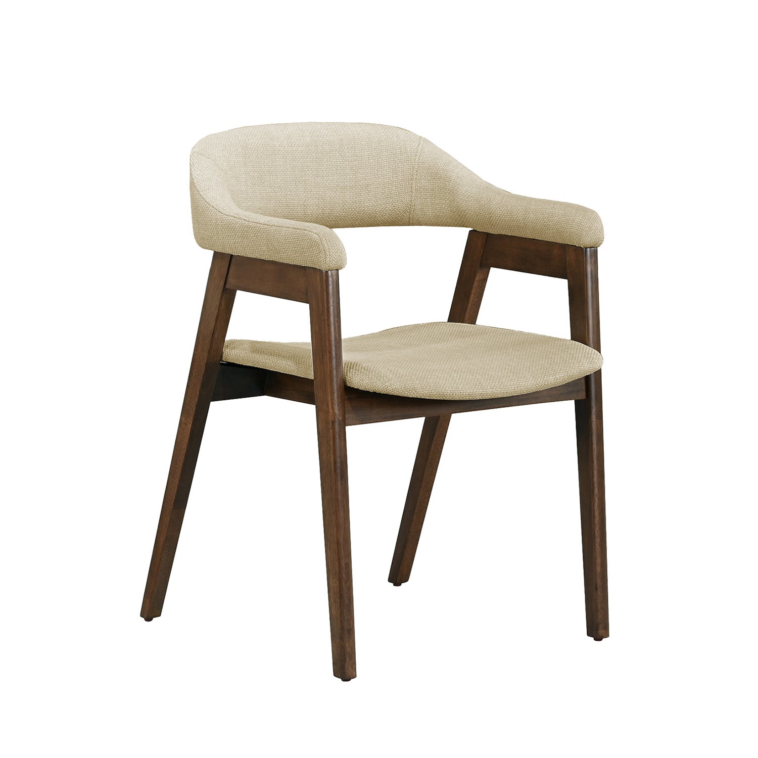 Floriane - Dining Chair - Walnut and Sand