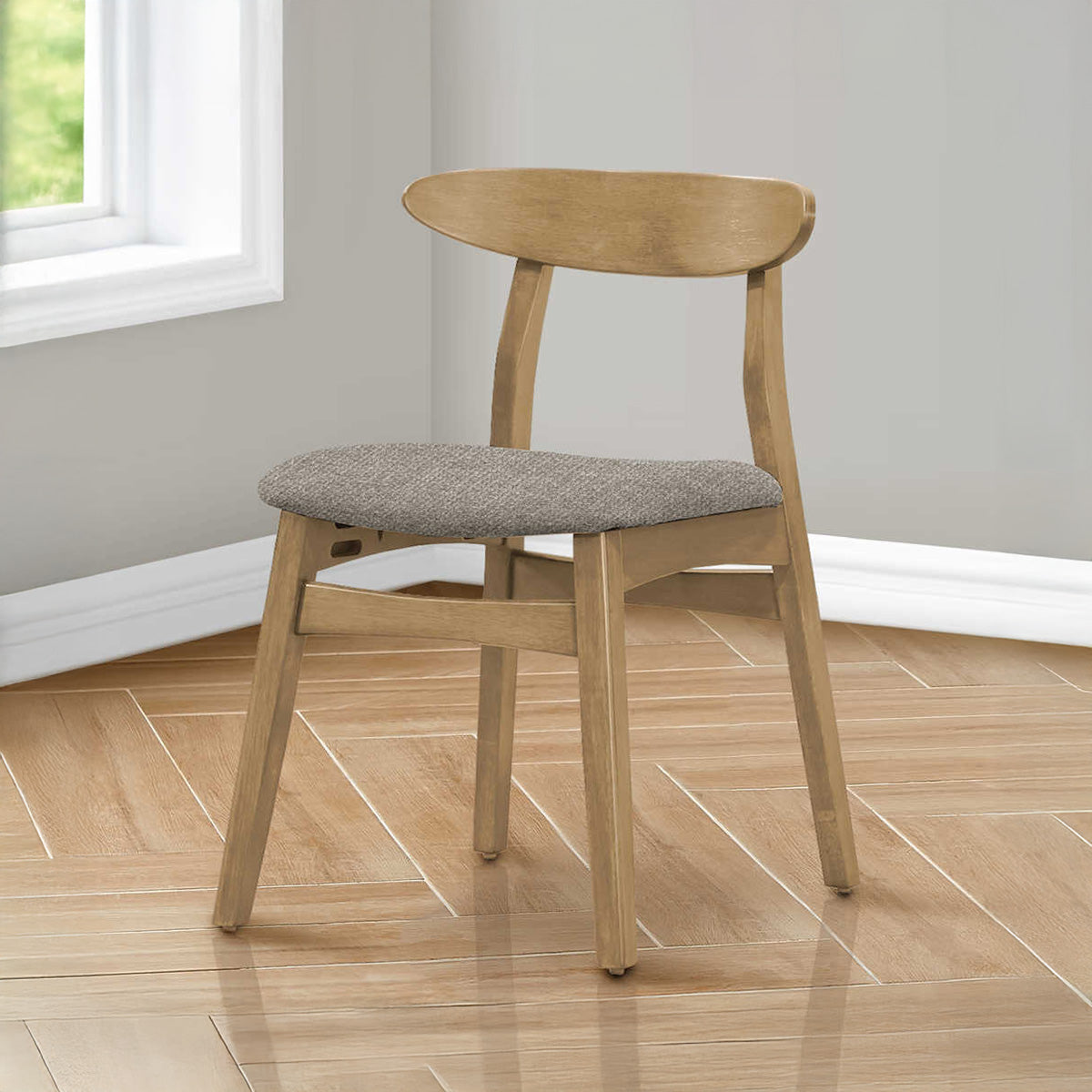 Oslo - Chaise de Salle à Manger - Noyer Pâle et Brun