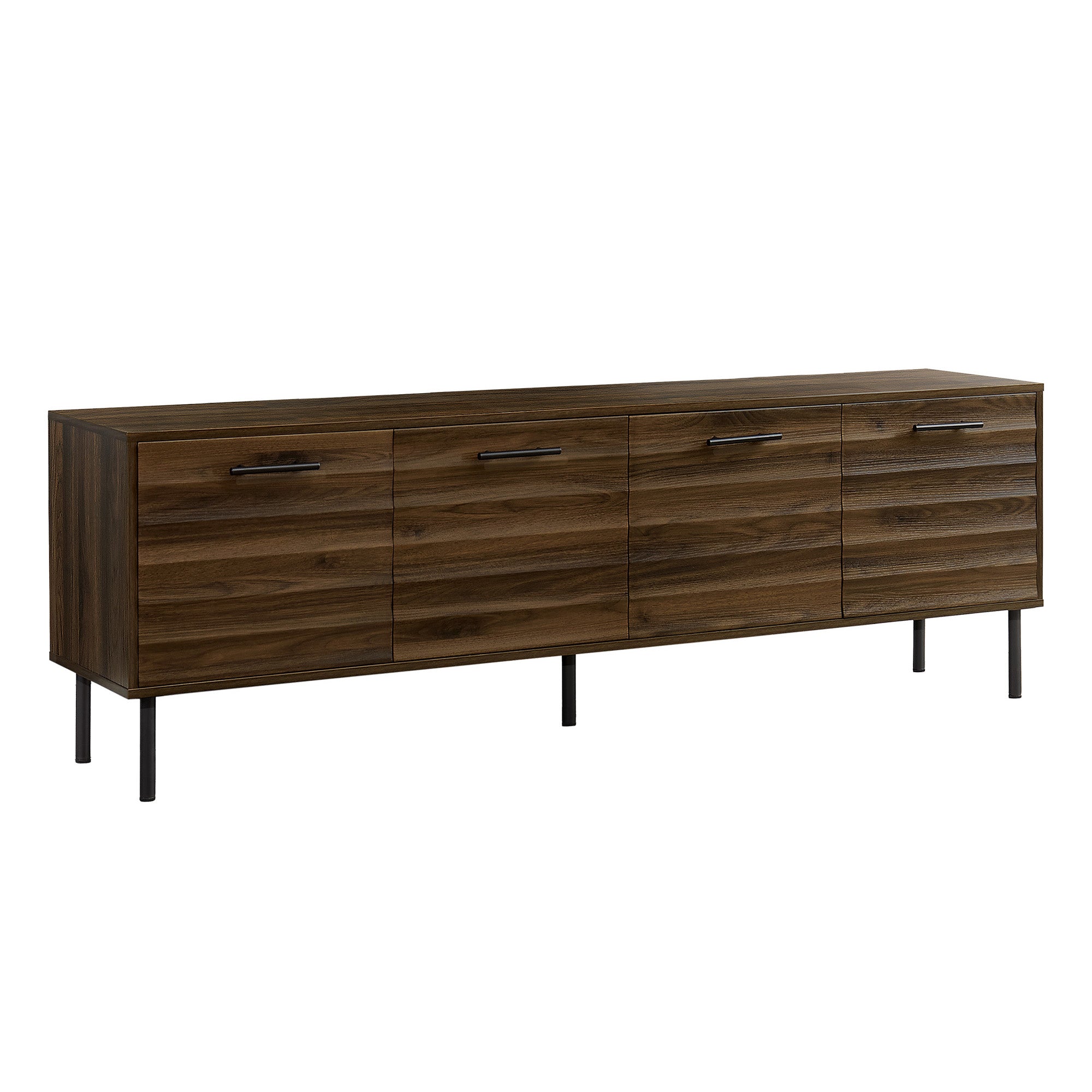 Owen - TV Stand - Dark Brown Faux Wood - 72 in