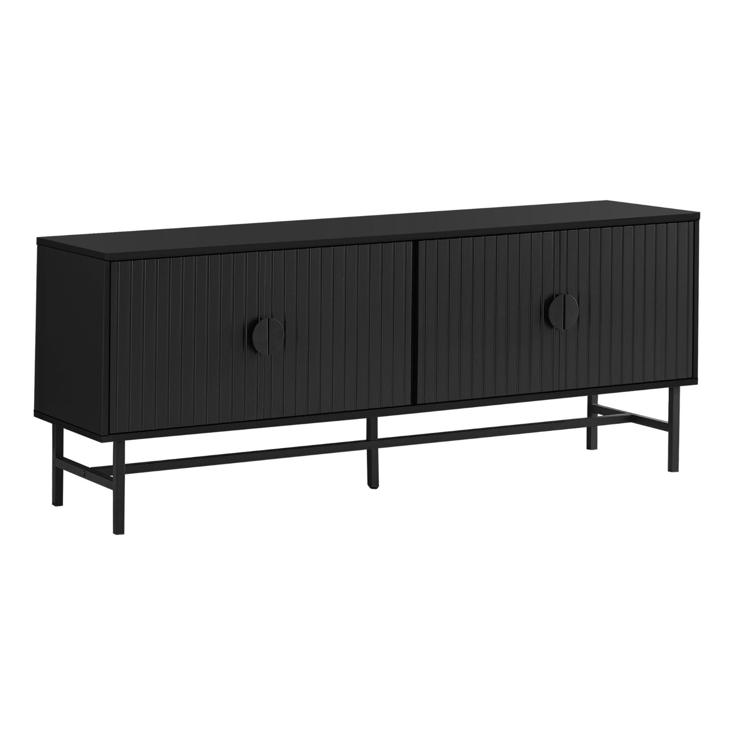Evora - TV Stand - Black - 60 in