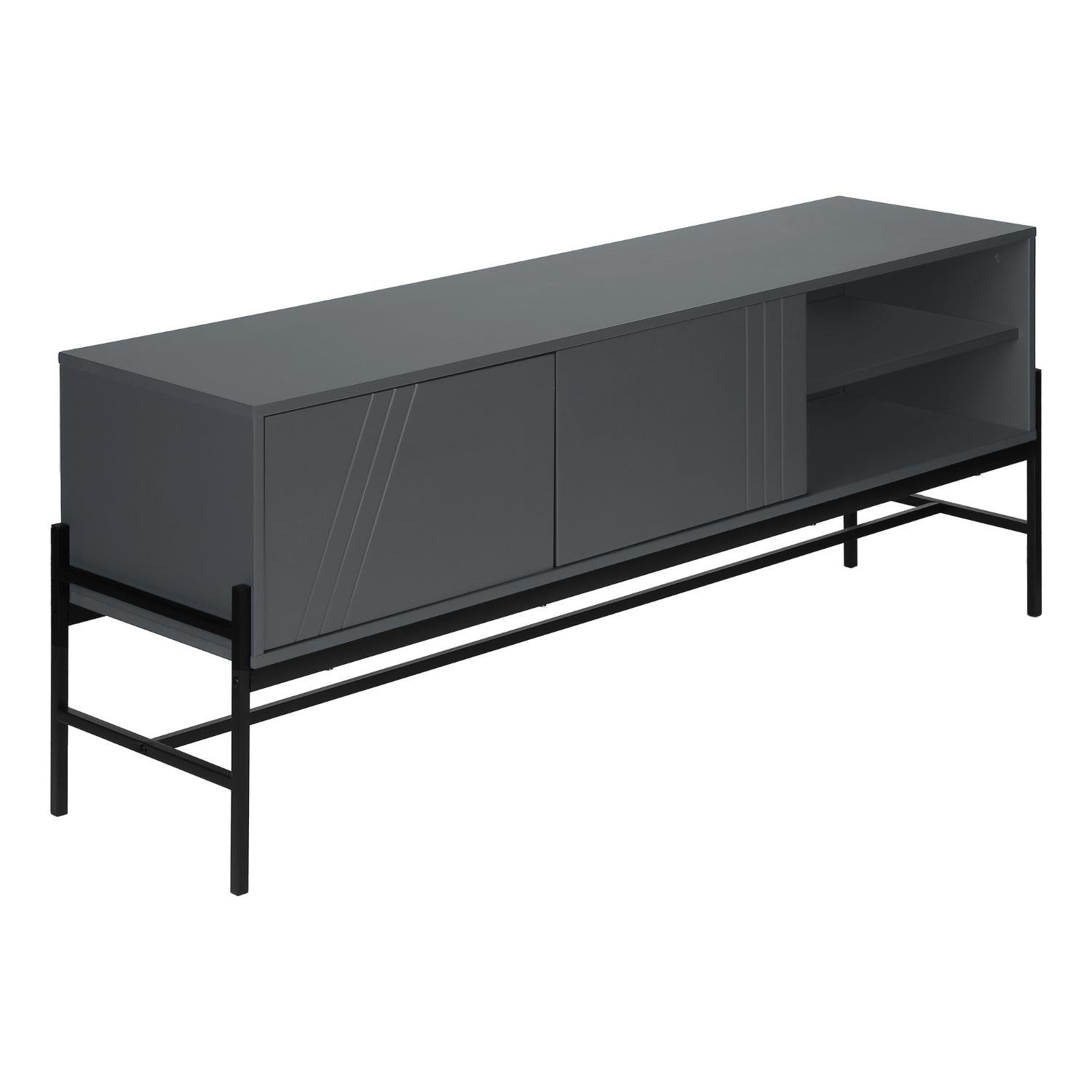 Vigo - TV Stand - Gray - 60 in