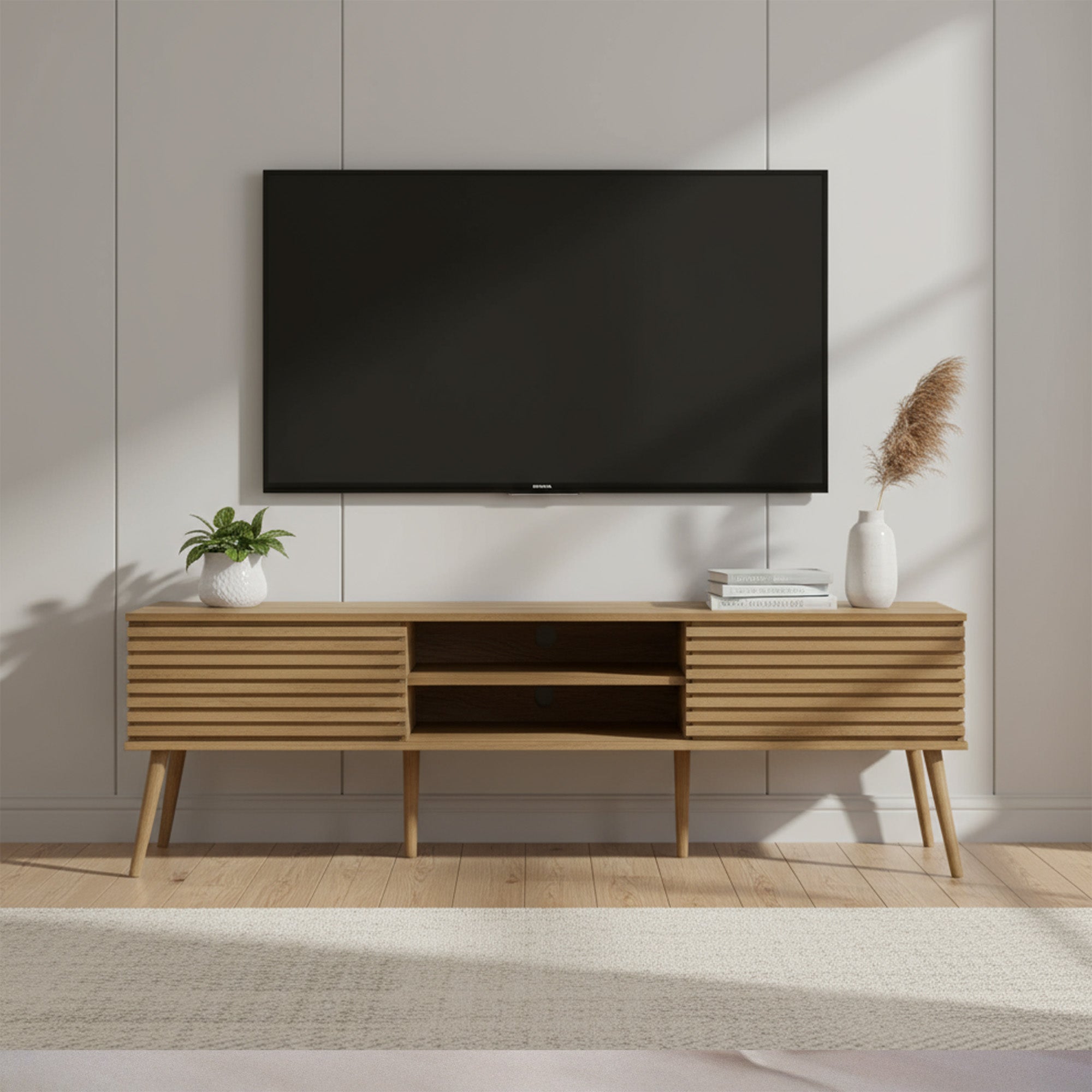 Eva - TV Stand - Walnut - 72 in