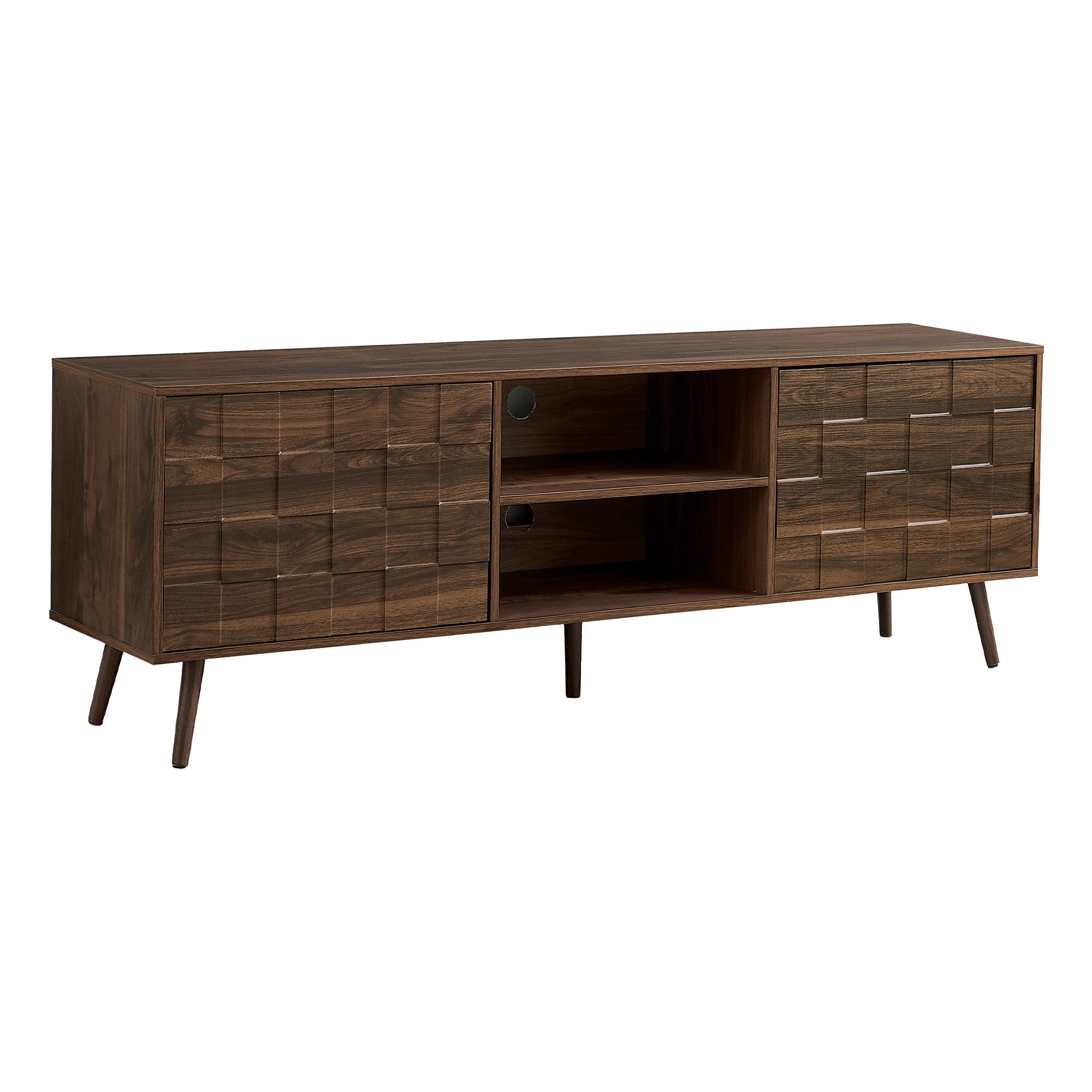 Angèle - TV Stand - Dark Walnut - 72 in