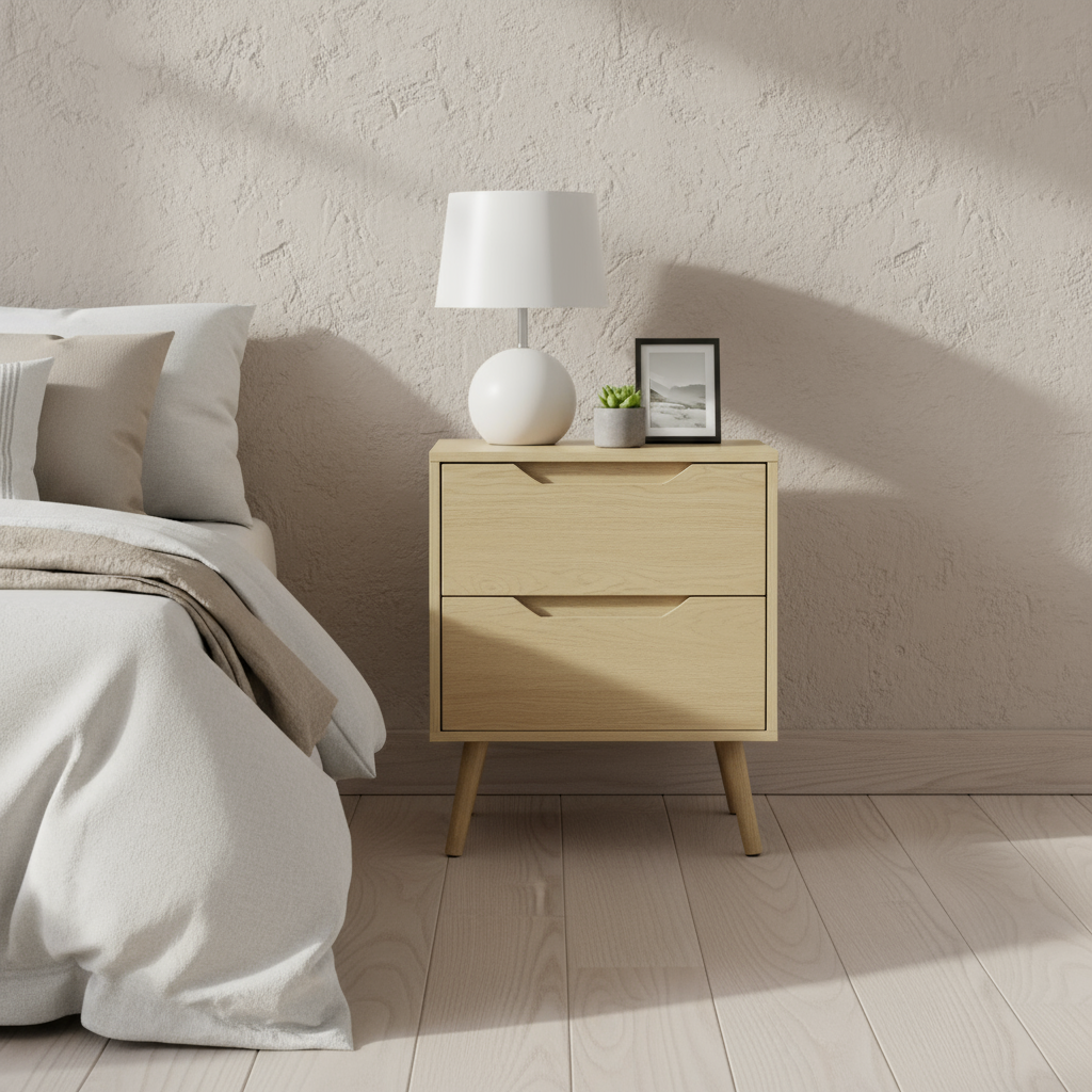 Basile - Table de Chevet - Naturel