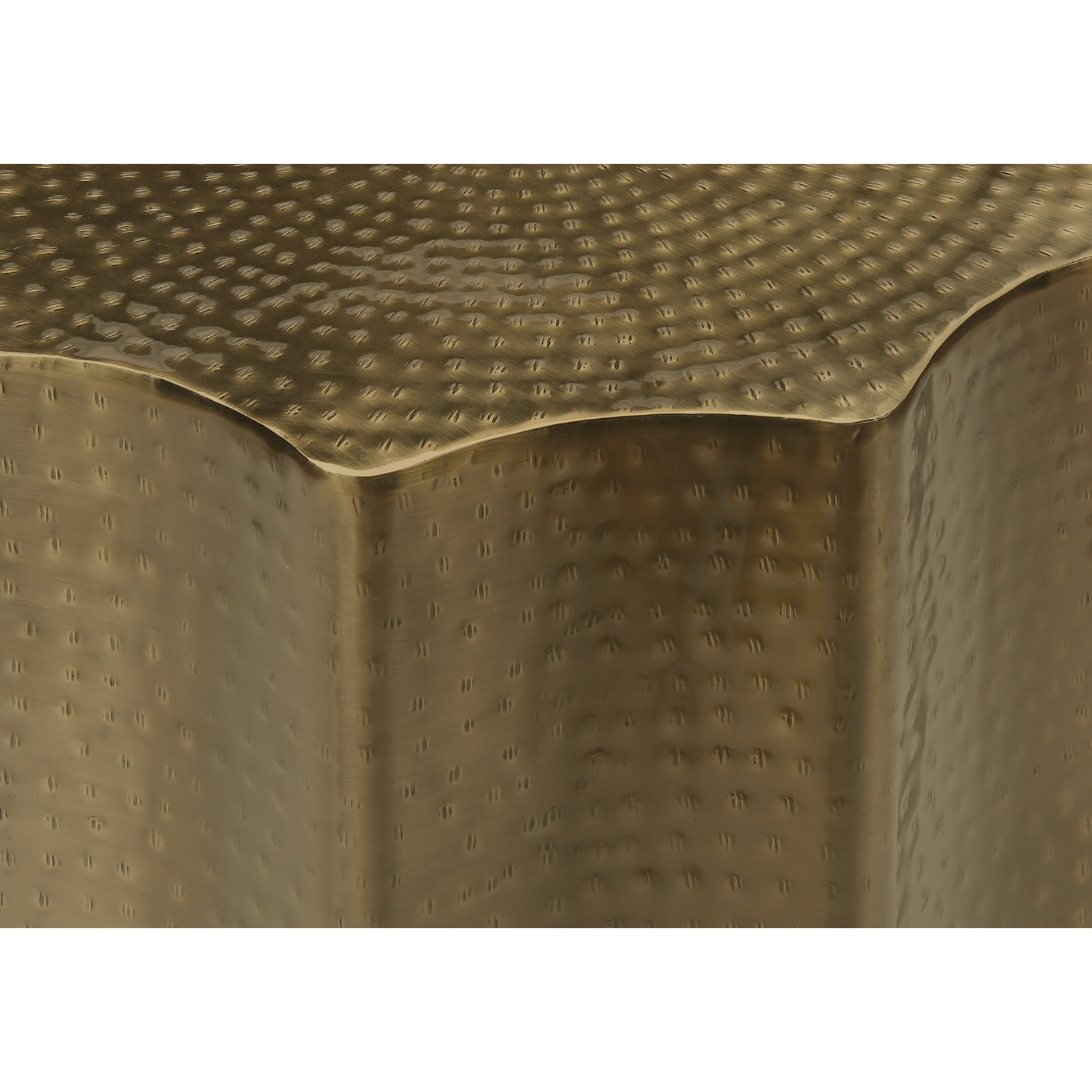 Mathilde - Side Table - Gold Metal Drum End Table