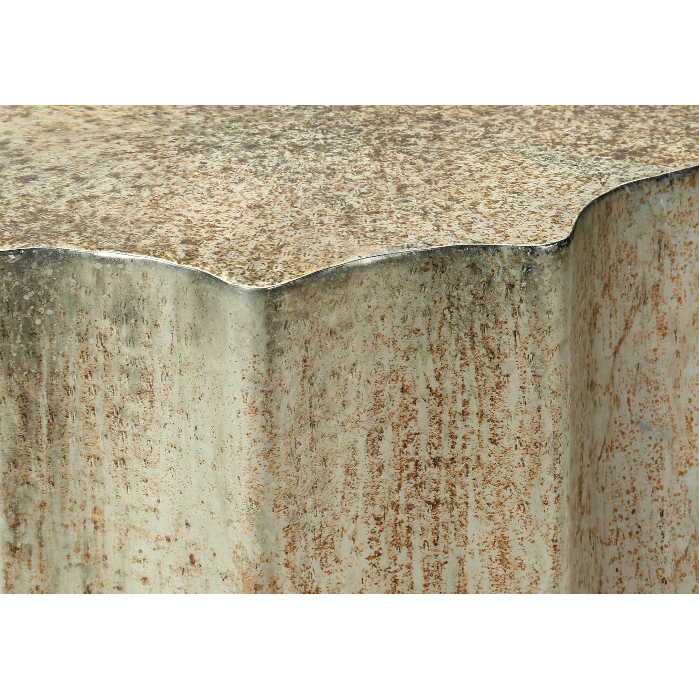 Mathilde - Side Table - Antique Gold Metal Drum End Table