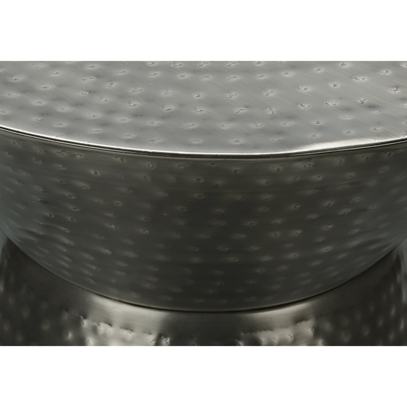 Tristan - Side Table - Drum Metal End Table Grey