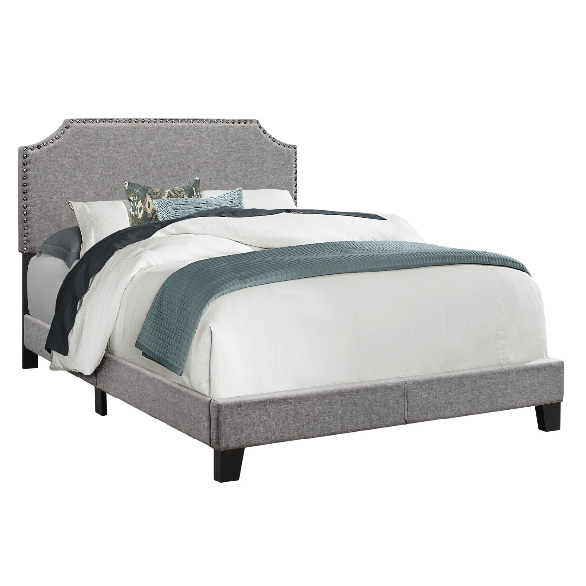 Madeleine - Double Bed - Grey Fabric
