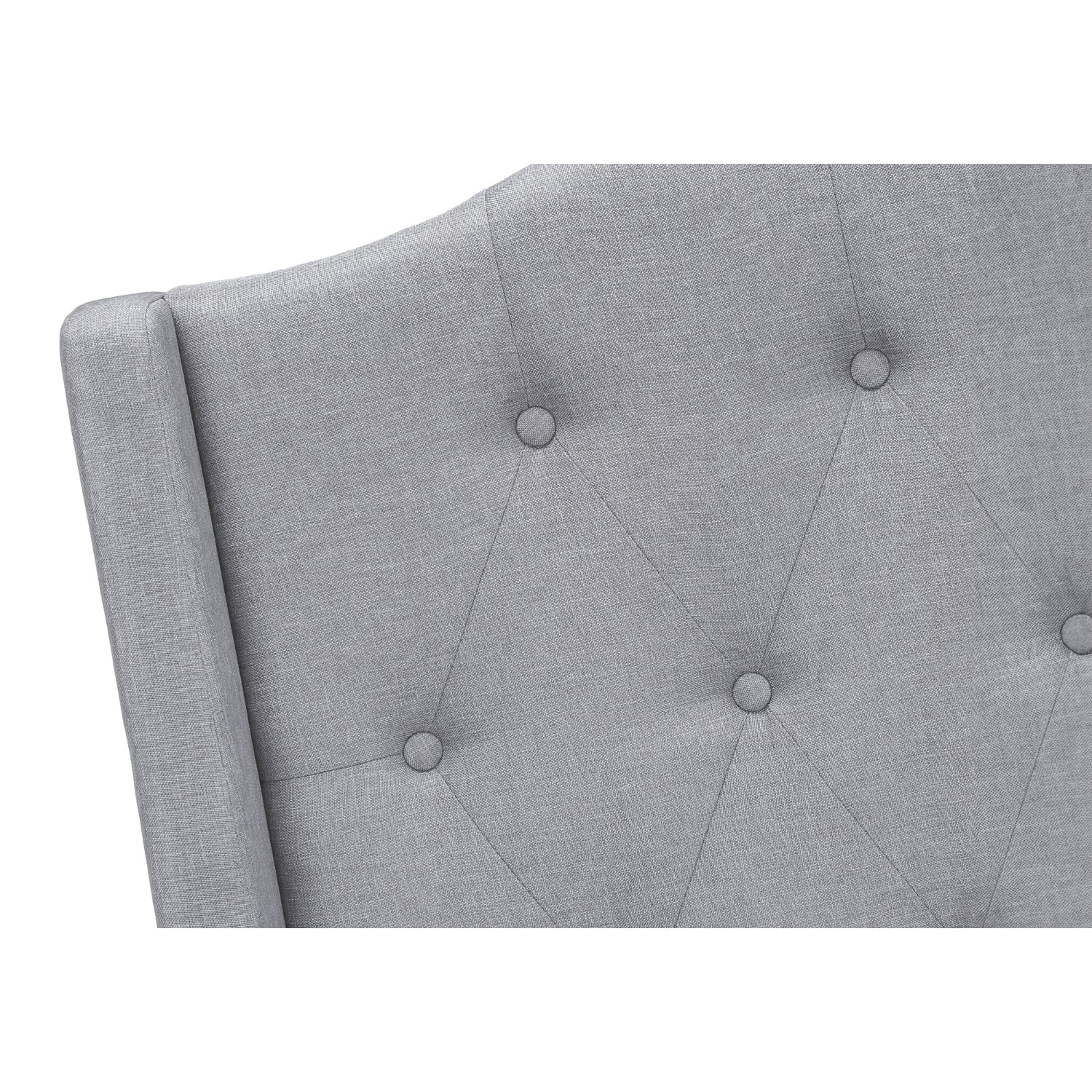 Jeanne - Queen Bed - Grey Fabric