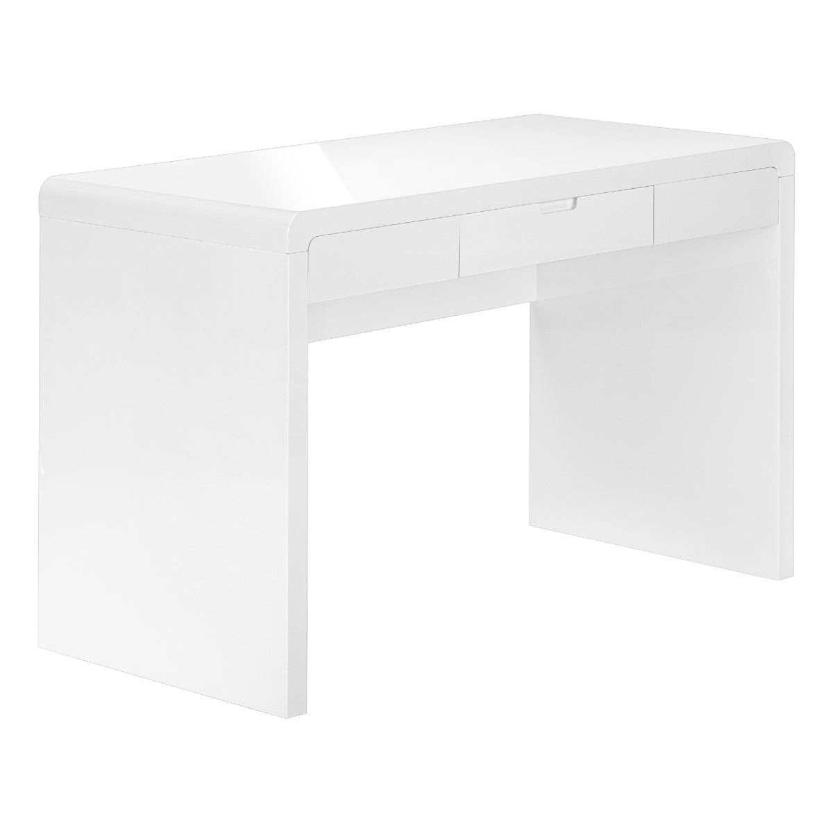 Alarion - Office desk - 48 in - Glossy white