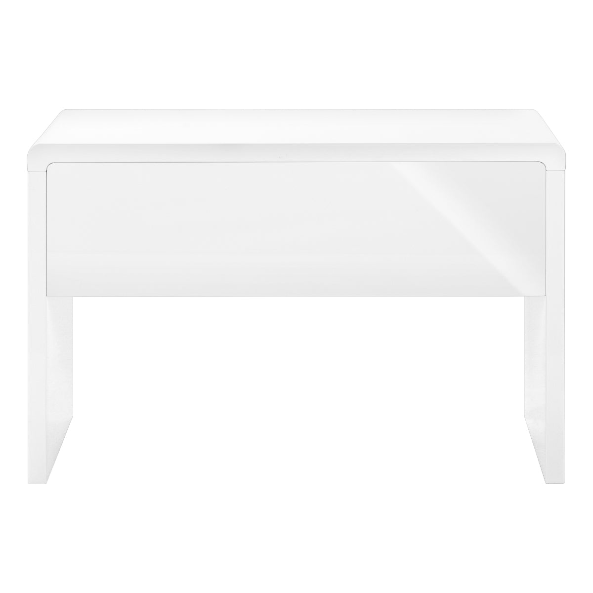 Alarion - Office desk - 48 in - Glossy white