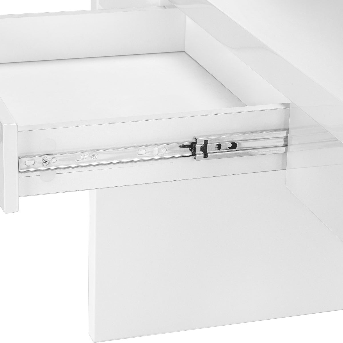 Alarion - Office desk - 48 in - Glossy white