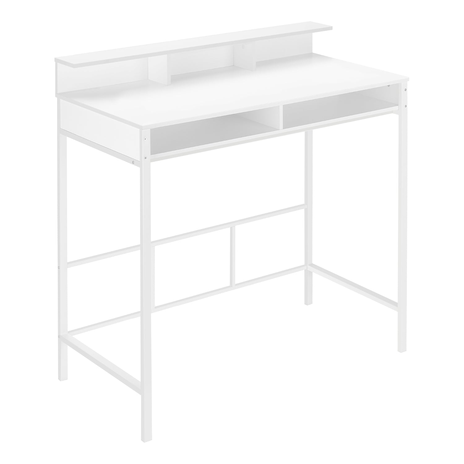 Kerian - Standing Height Office Desk - White