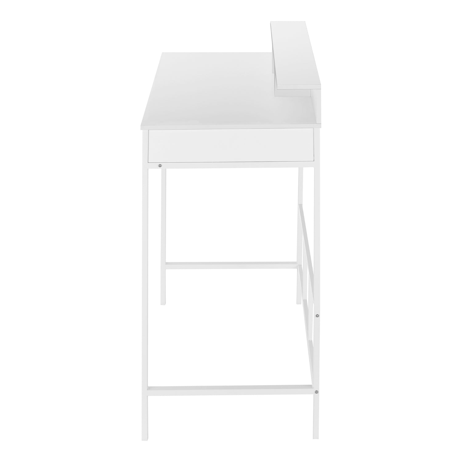 Kerian - Standing Height Office Desk - White