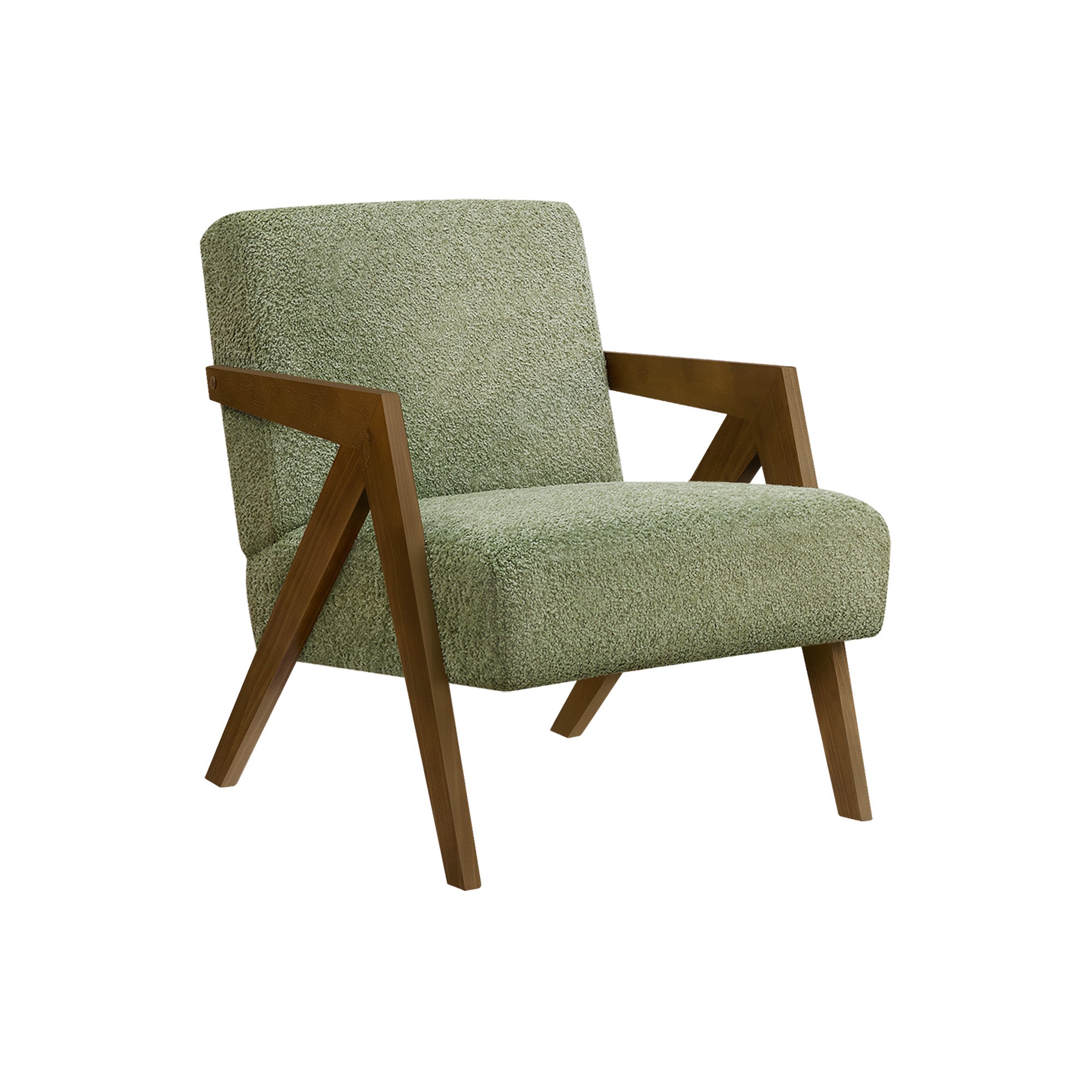 Alora - Chaise d'appoint - Tissu Vert