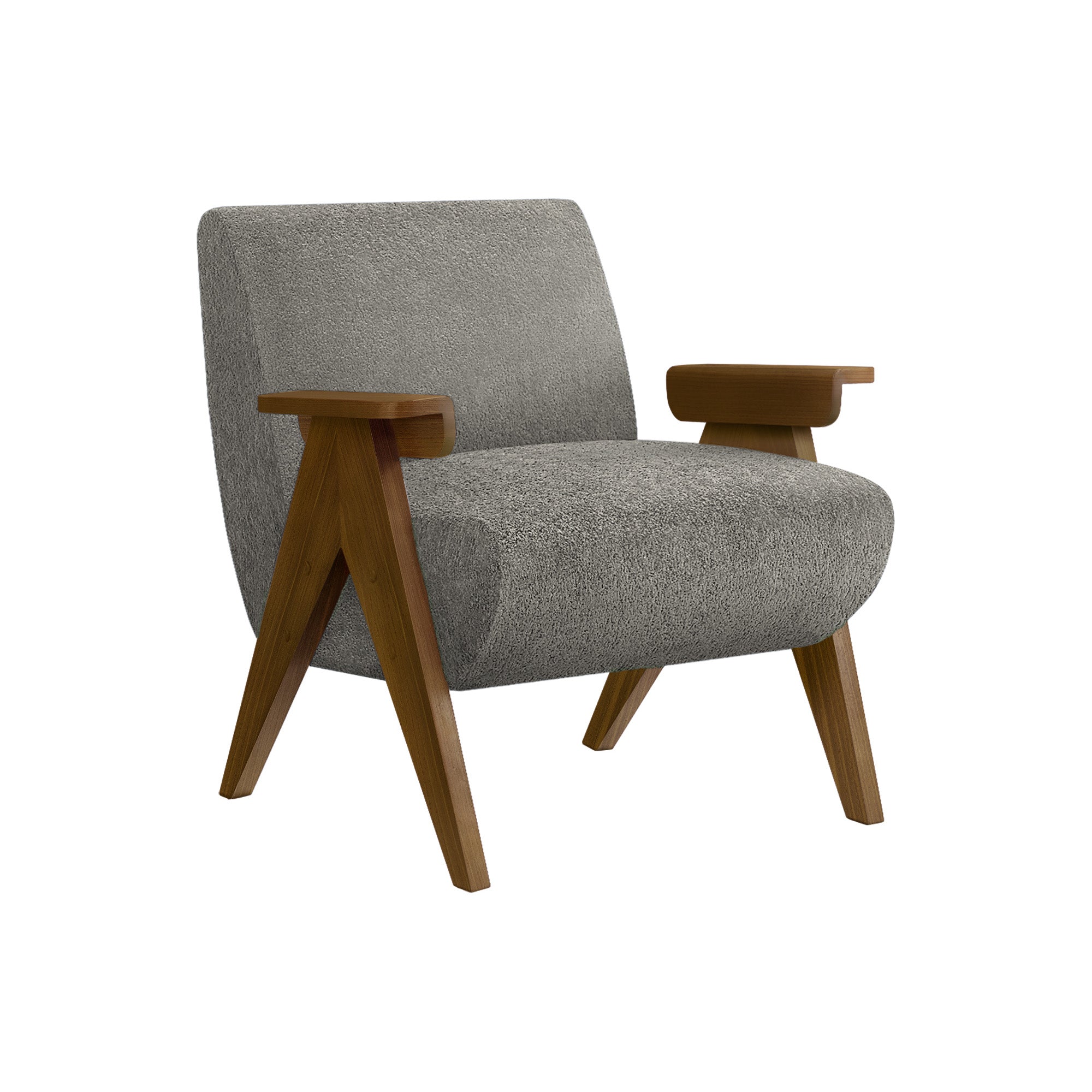 Brava - Chaise d'appoint - Tissu Gris