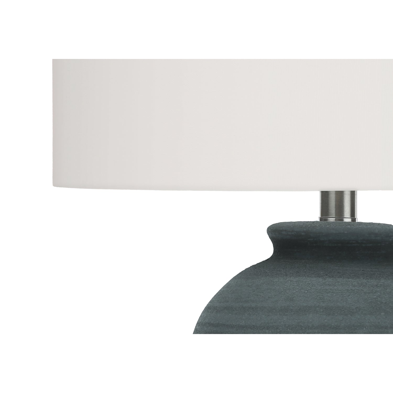 Table Lamp - 24"H / Ceramic Blue / Ivory