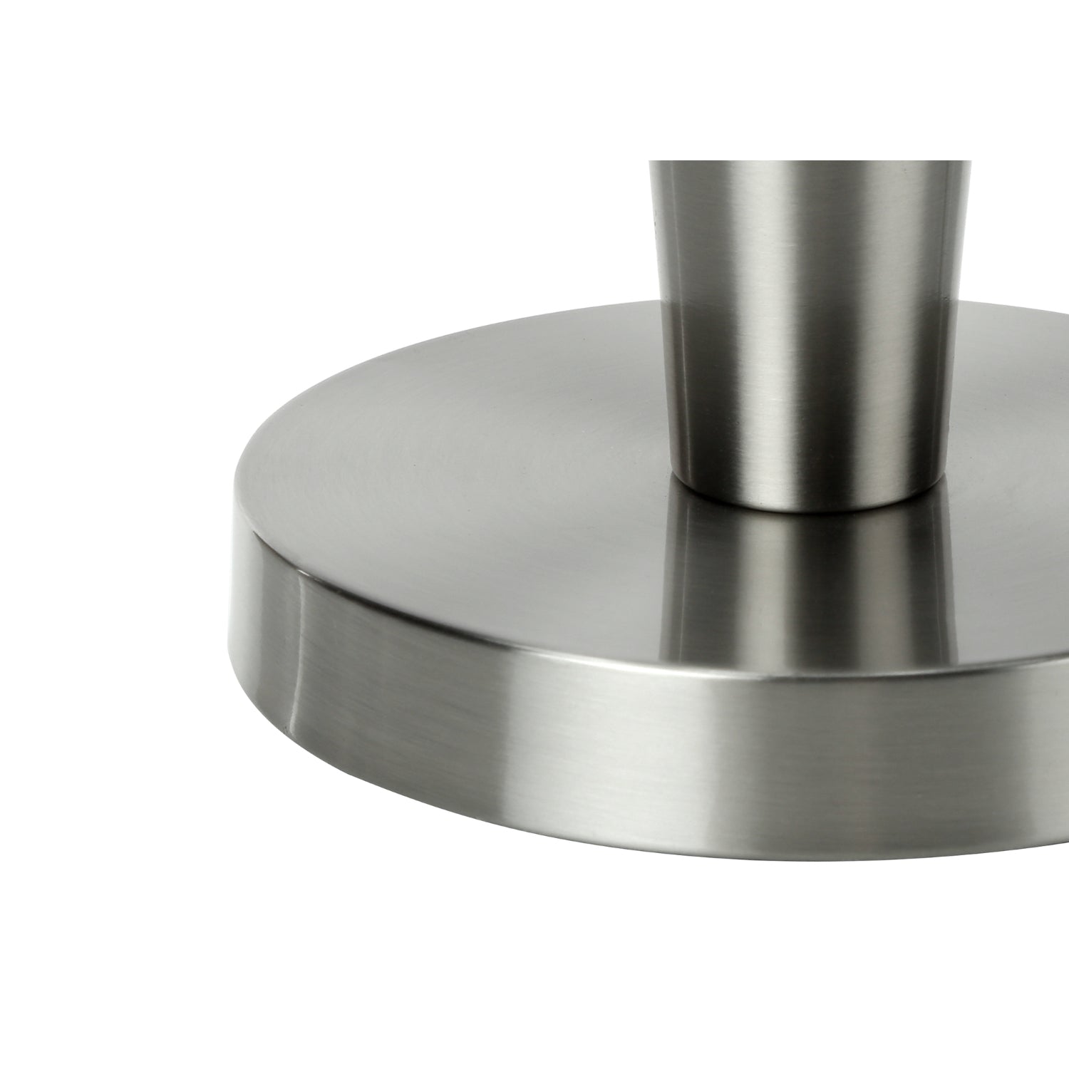 Table Lamp - 2MCX / 24"H / Silver Metal / Gray / USB