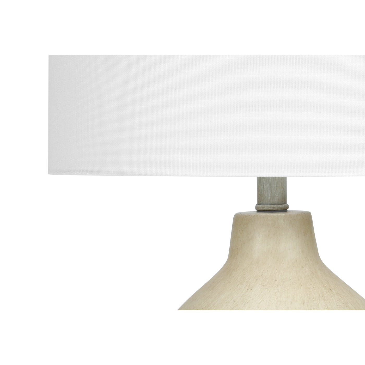 Table Lamp - 24"H / Concrete Beige / Ivory