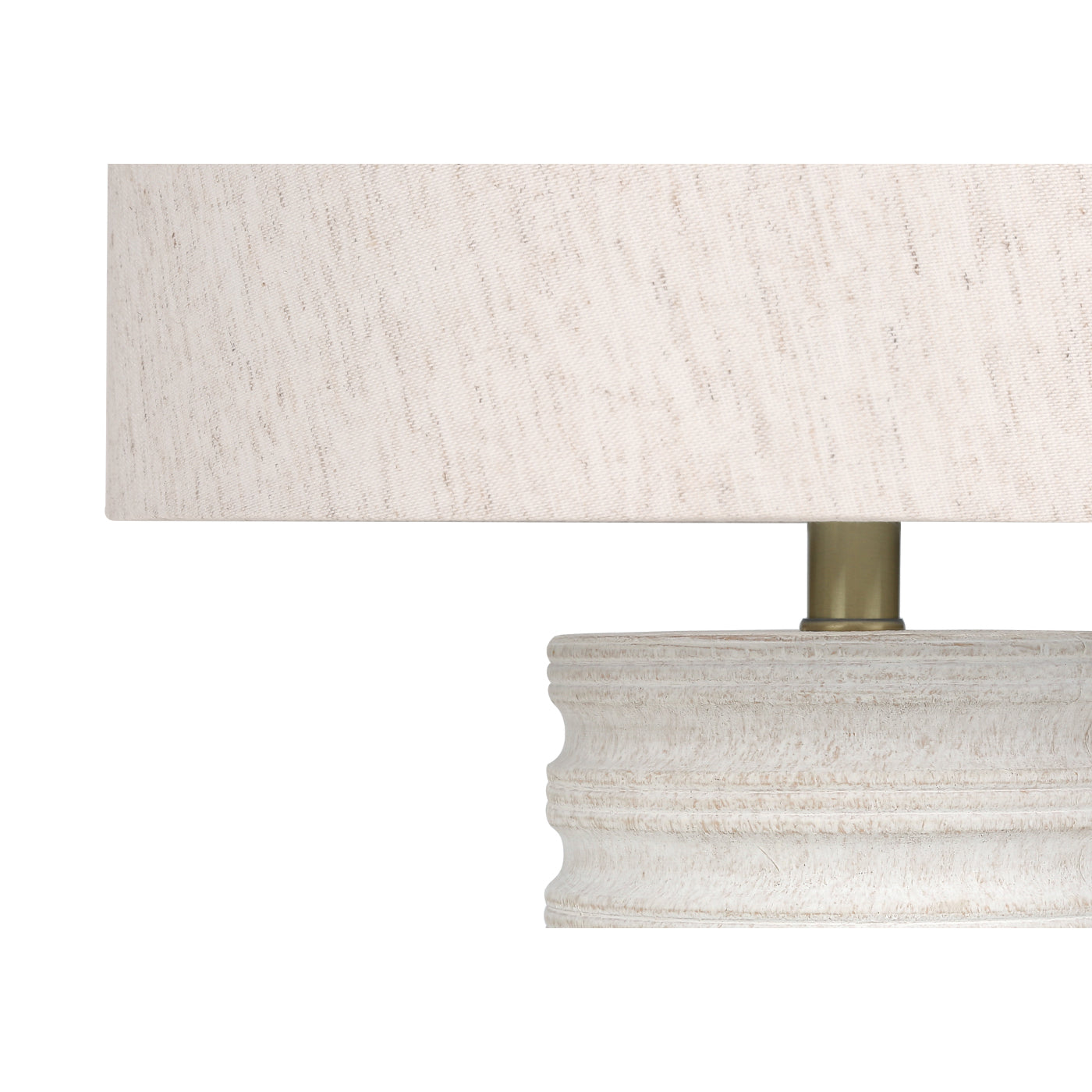 Table Lamp - 28"H / Cream Resin / Ivory