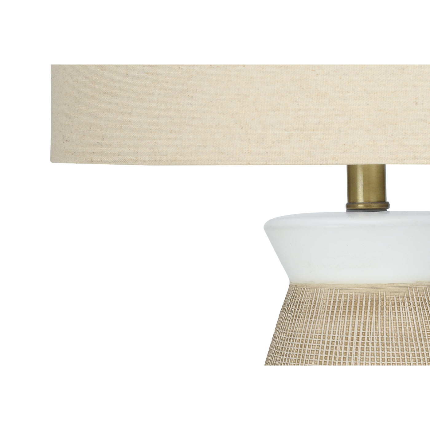 Table Lamp - 27"H / Ceramic Cream / Beige