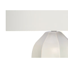 Lampe de Table - 27"H / Crème Céramique / Ivoire