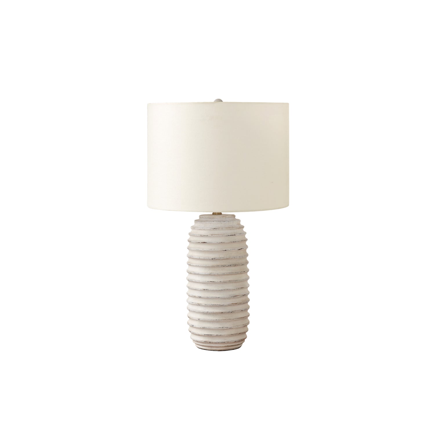 Table Lamp - 28"H / Cream Resin / Ivory