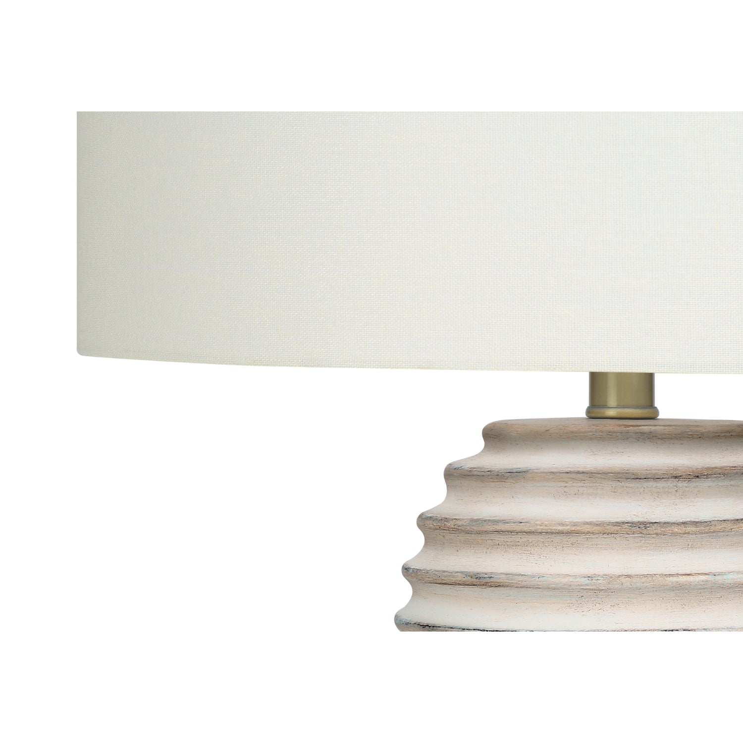 Table Lamp - 28"H / Cream Resin / Ivory