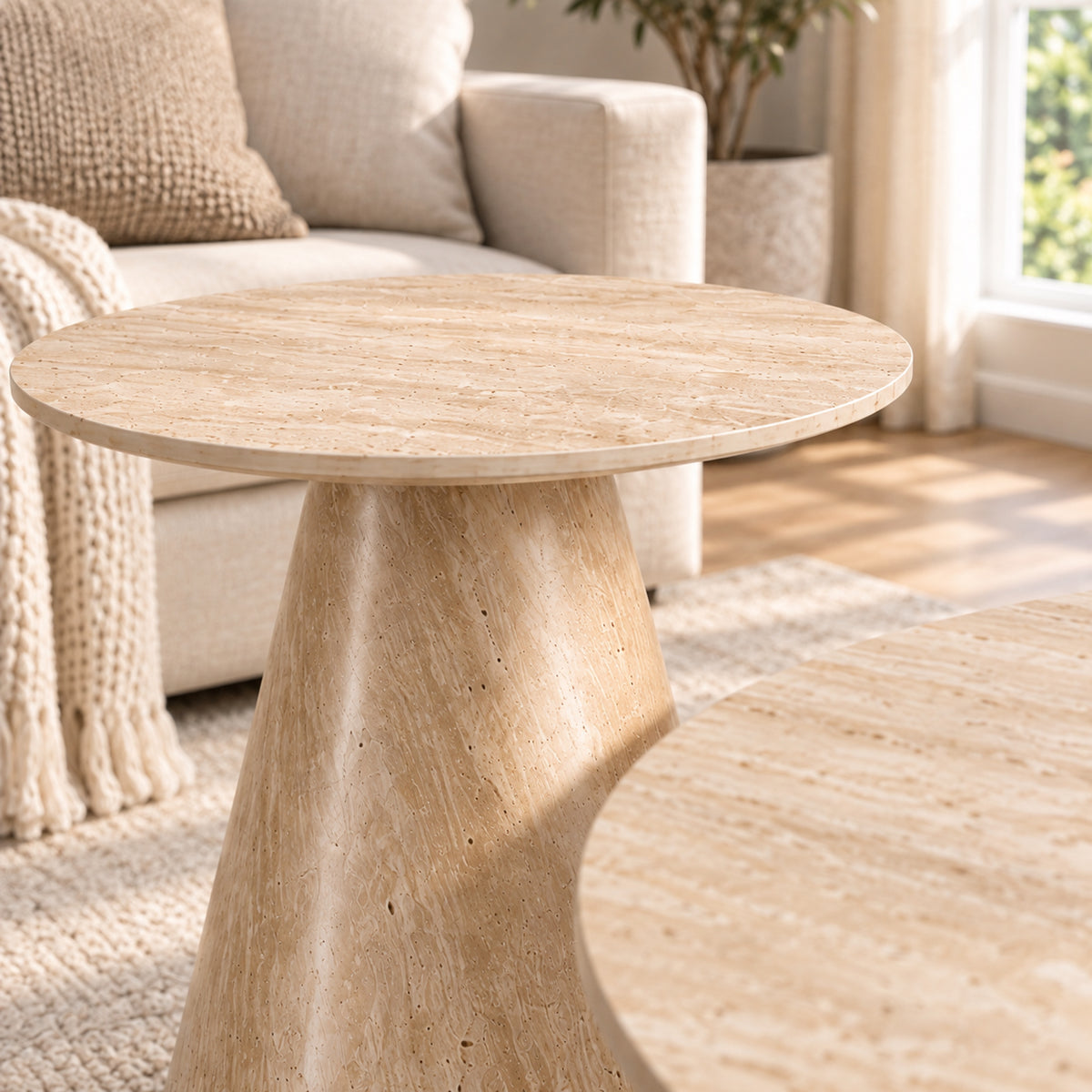 Amory - Coffee Table Set - Light Travertine