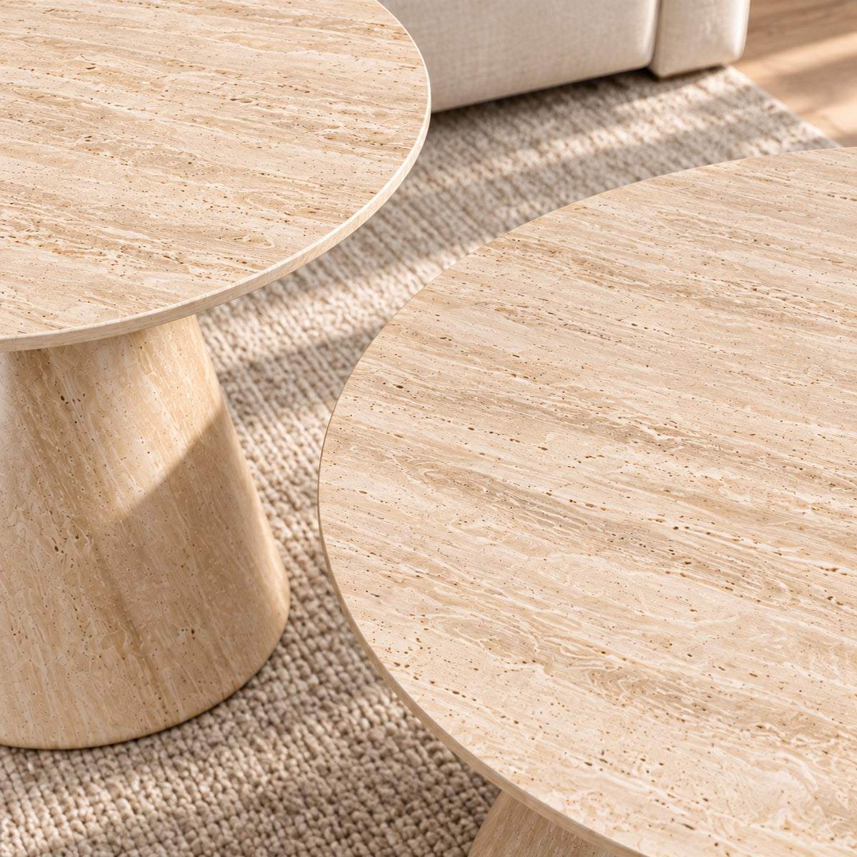 Amory - Coffee Table Set - Light Travertine