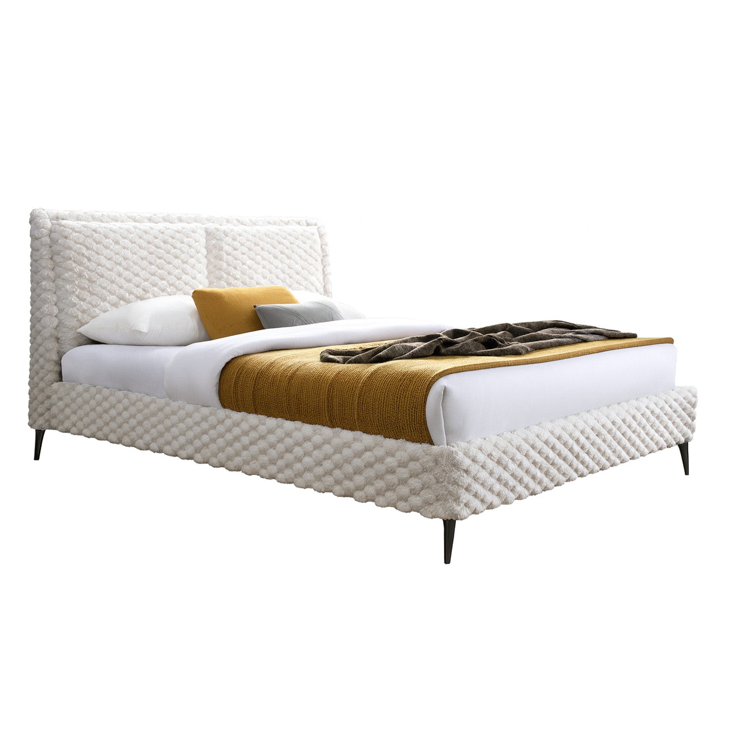 Rovena - Queen Bed - Beige